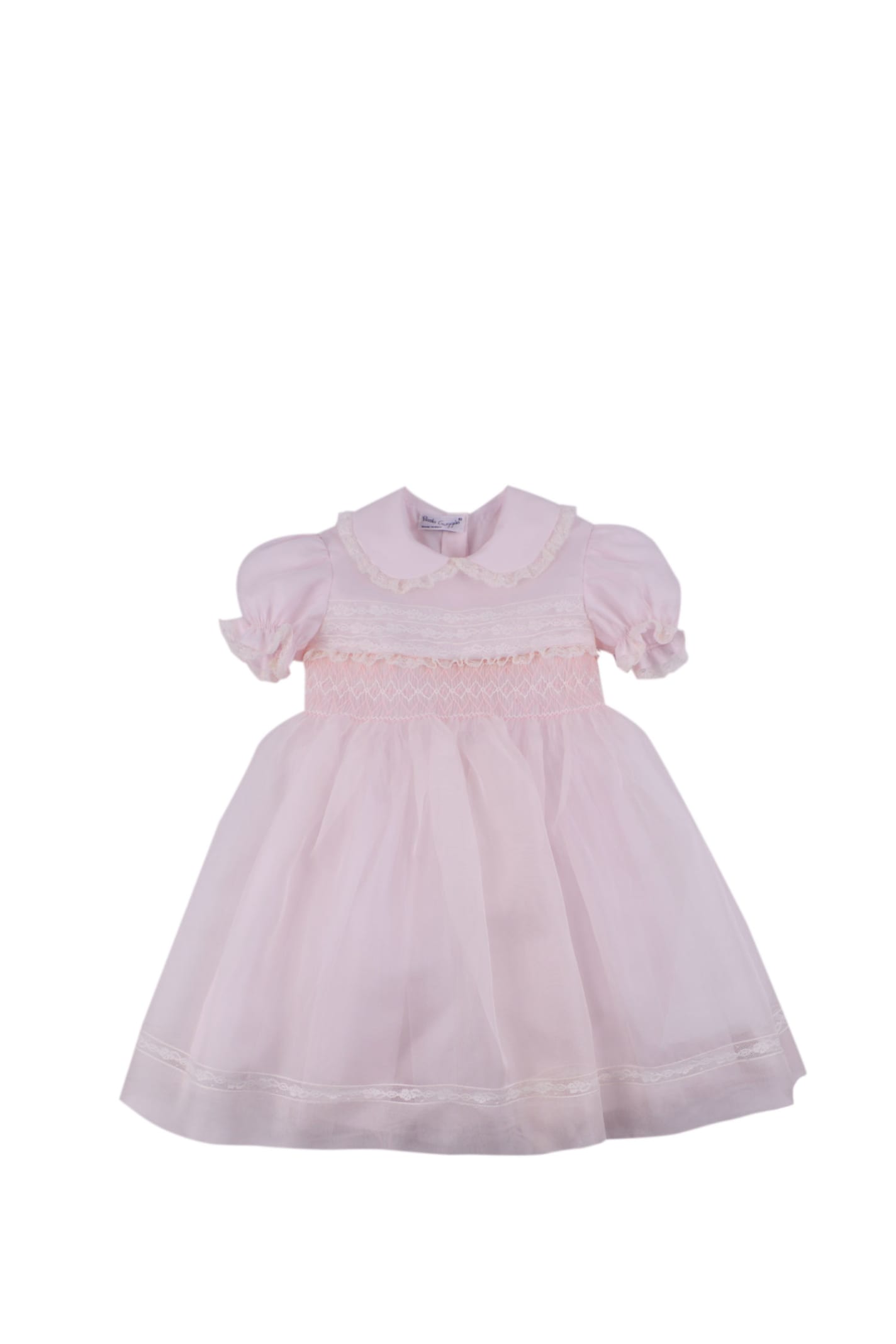 Piccola Giuggiola Kids' Silk Dress In Rose