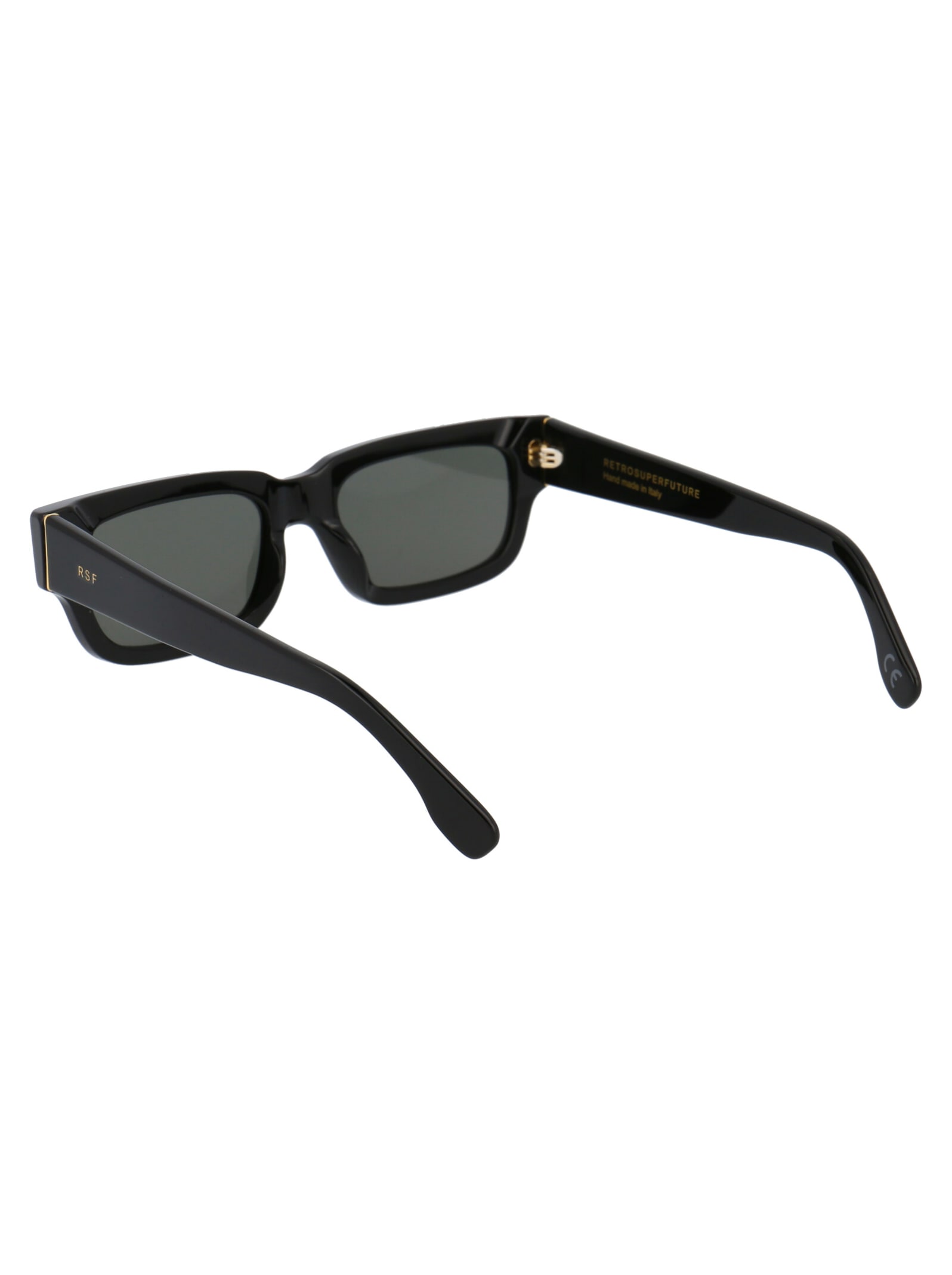 Shop Retrosuperfuture Roma Sunglasses In Black