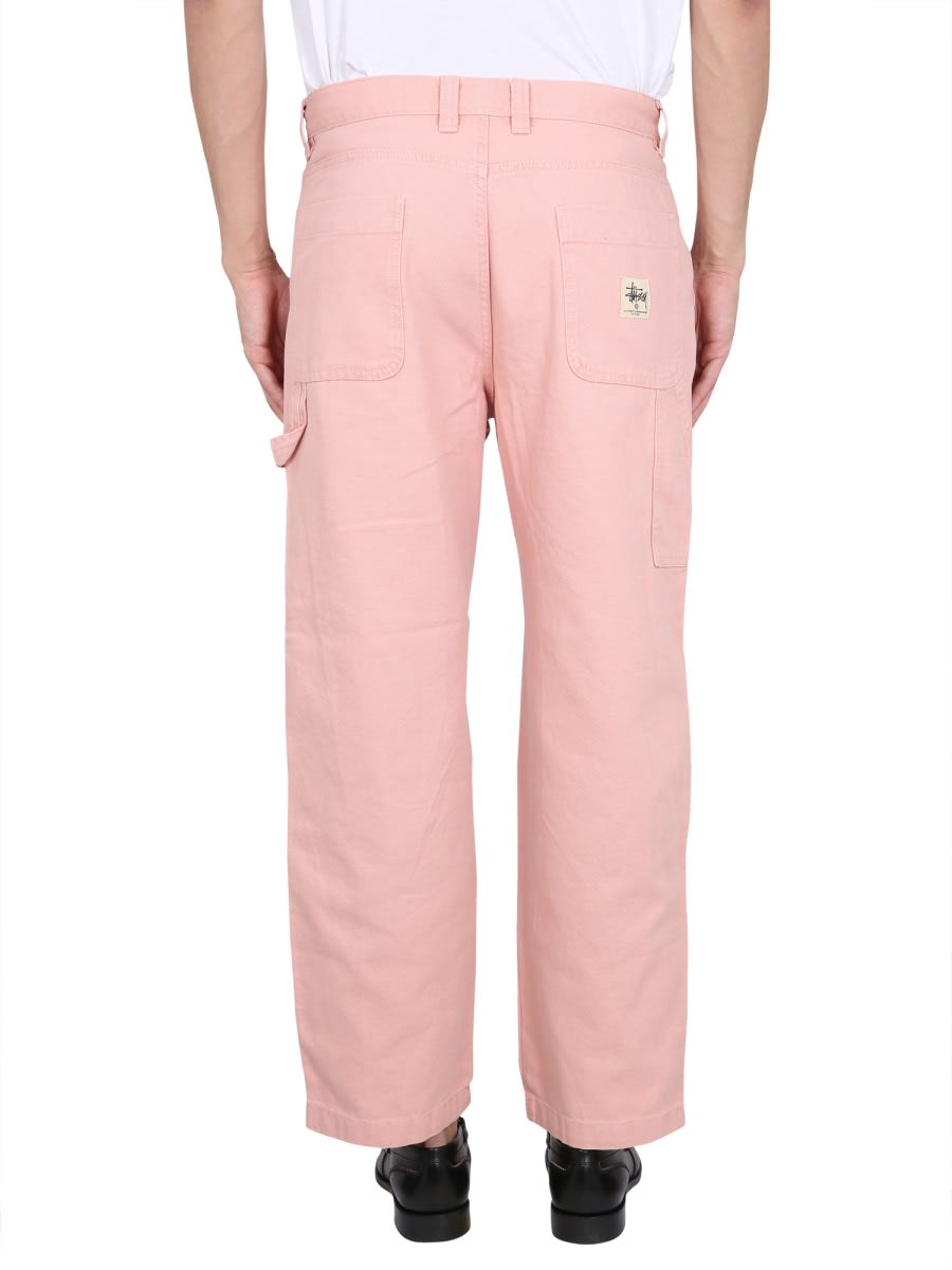Stussy Stüssy "canvas Work" Trousers In Pink