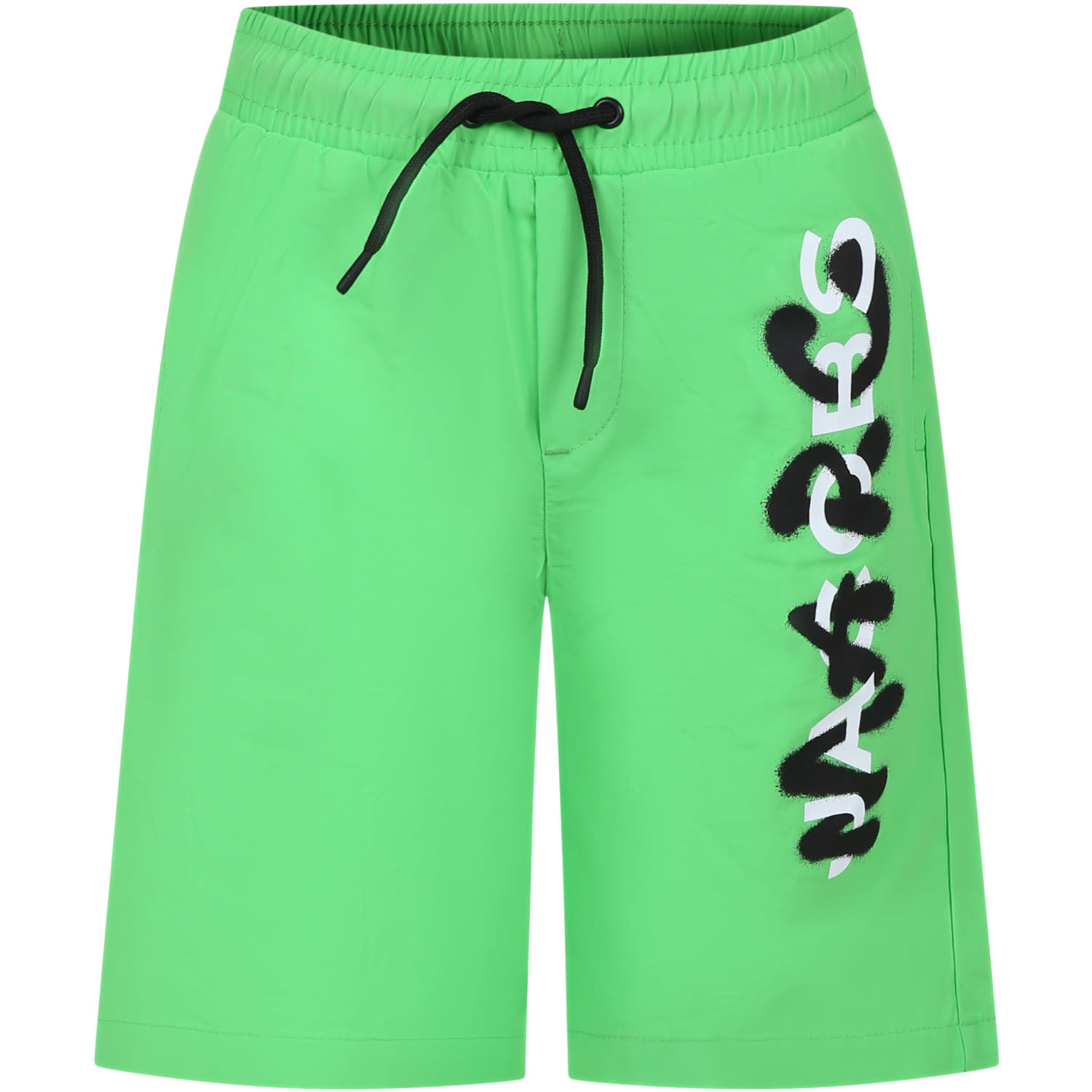Marc Jacobs Green Boxer Shorts For Boy With Logo