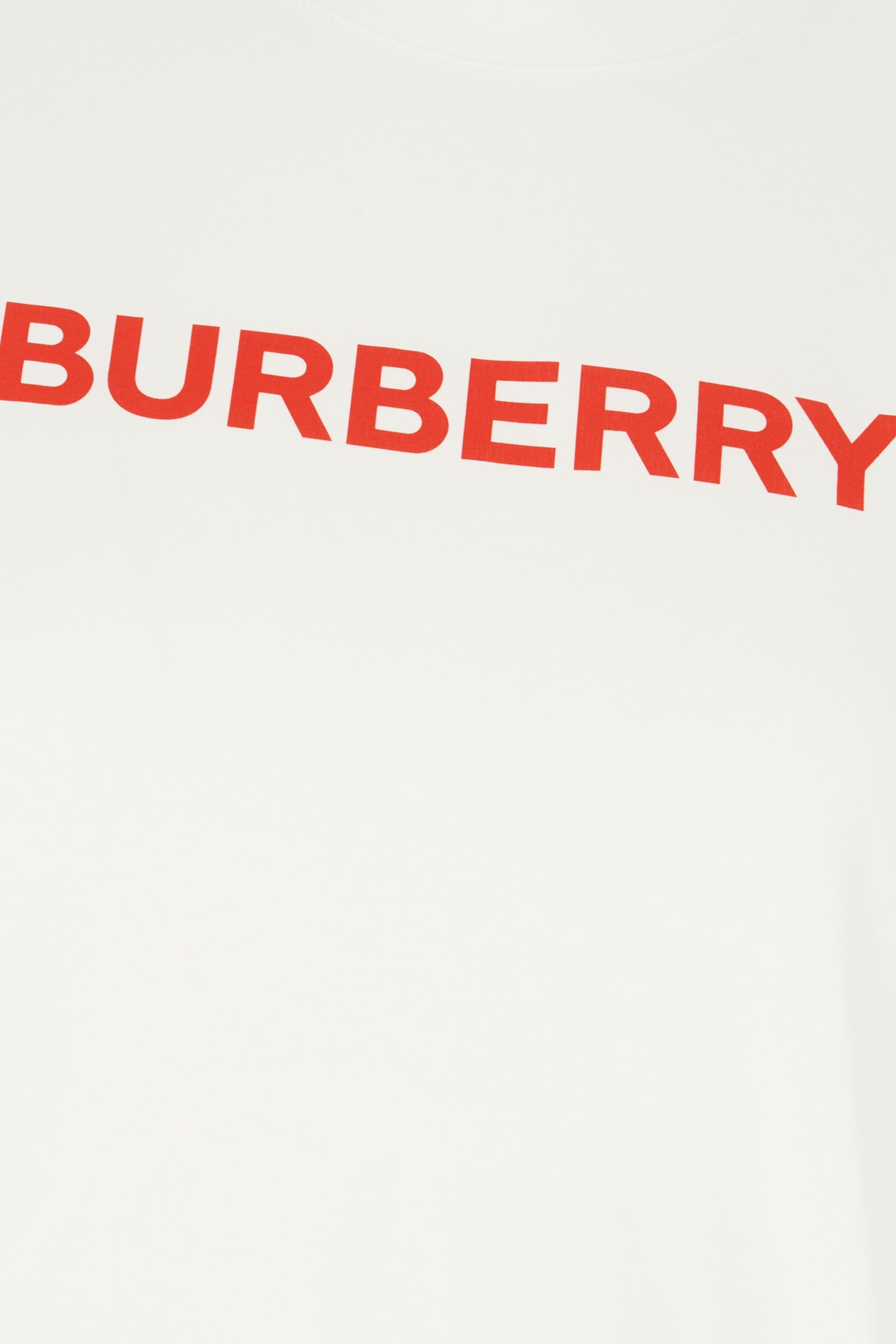 Shop Burberry White Cotton T-shirt In A1464