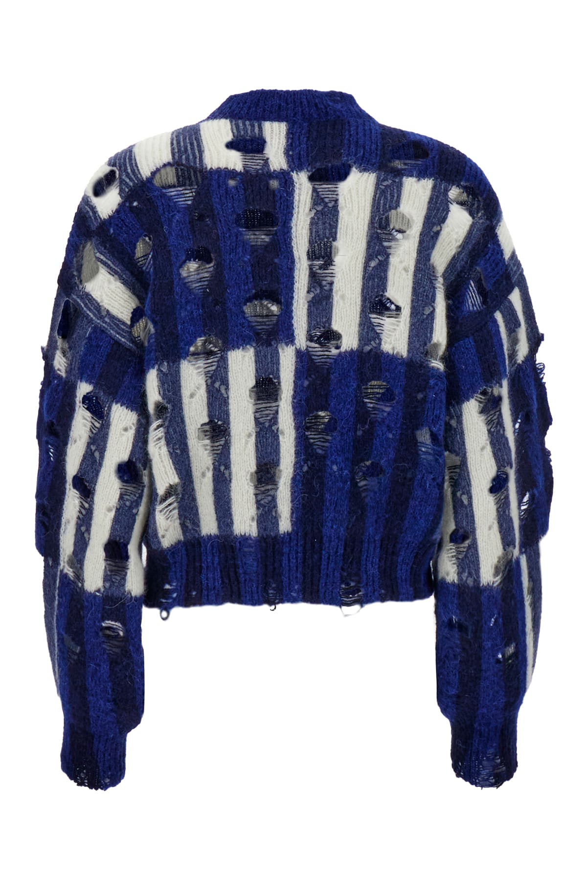 Shop Off-white Embroidered Wool Blend Oversize Sweater In 4504