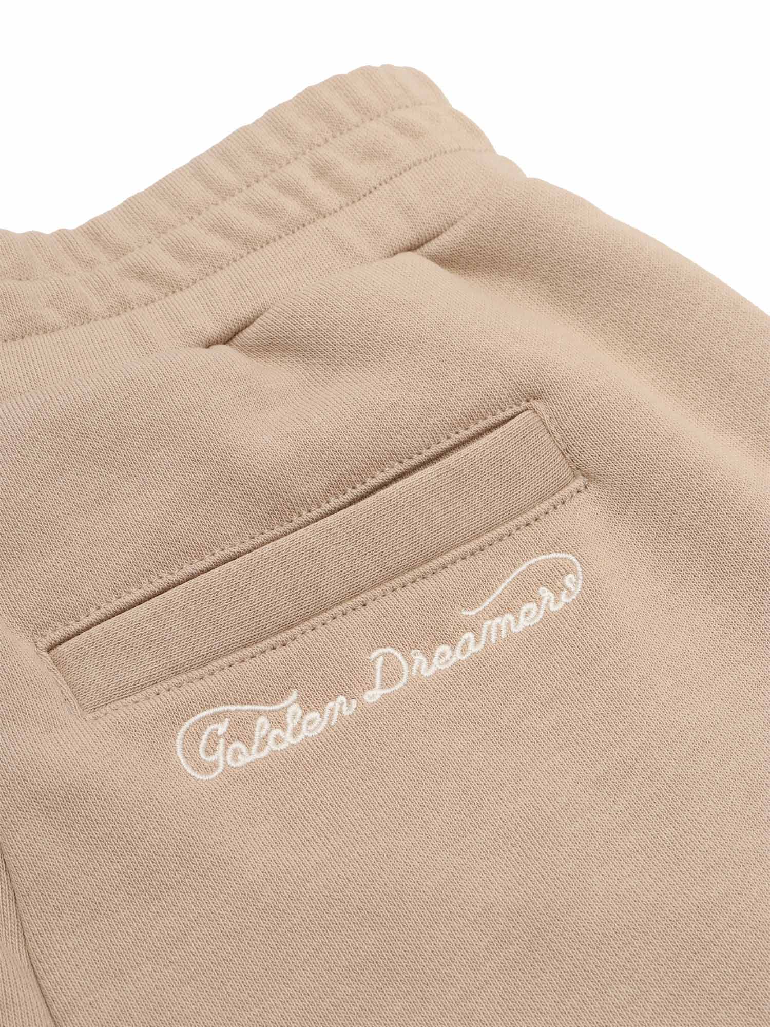 Golden Goose Journey Unisex Jogging Pants Fleece Cotton W Embroidery In Grey