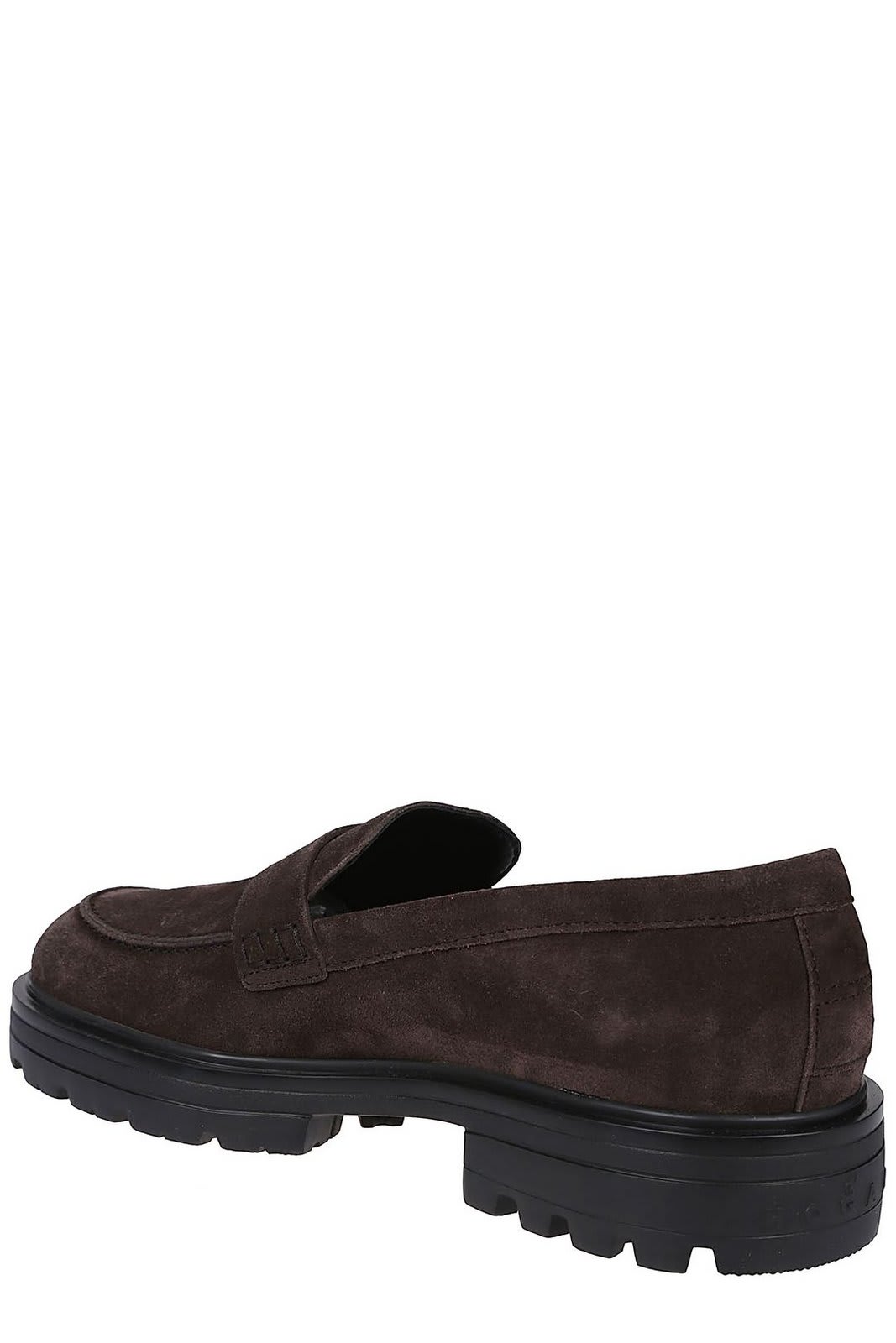 Shop Hogan H673 Slip-on Loafers In Palissandro