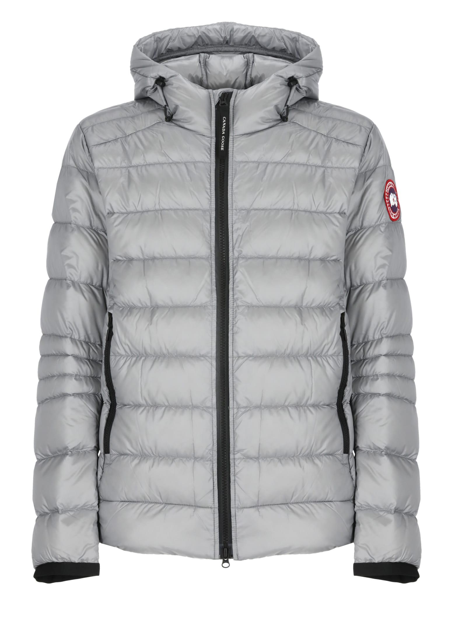 Shop Canada Goose Crofton Hoody Down Jacket In Grey