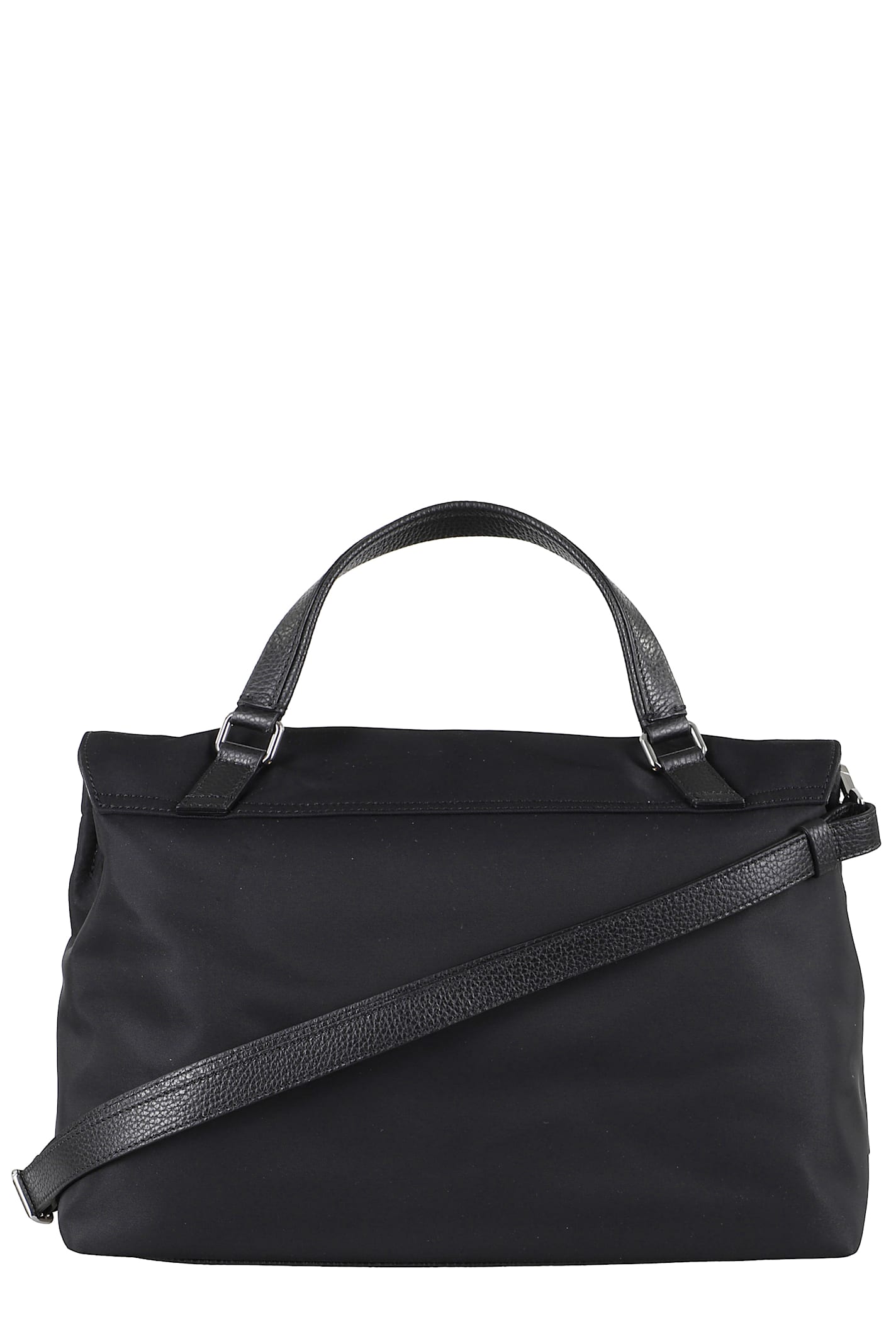 Zanellato Postina Studded Top Handle Bag In Black Nero