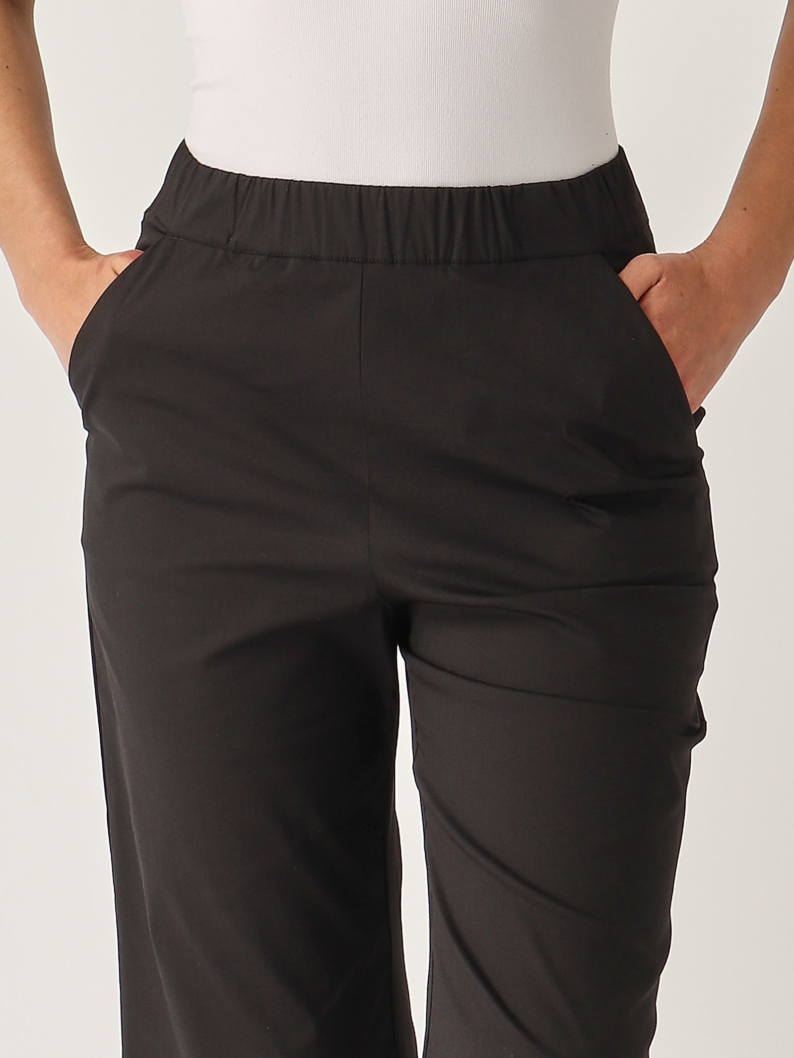 Gran Sasso Pantalone Trombetta Trousers In Black