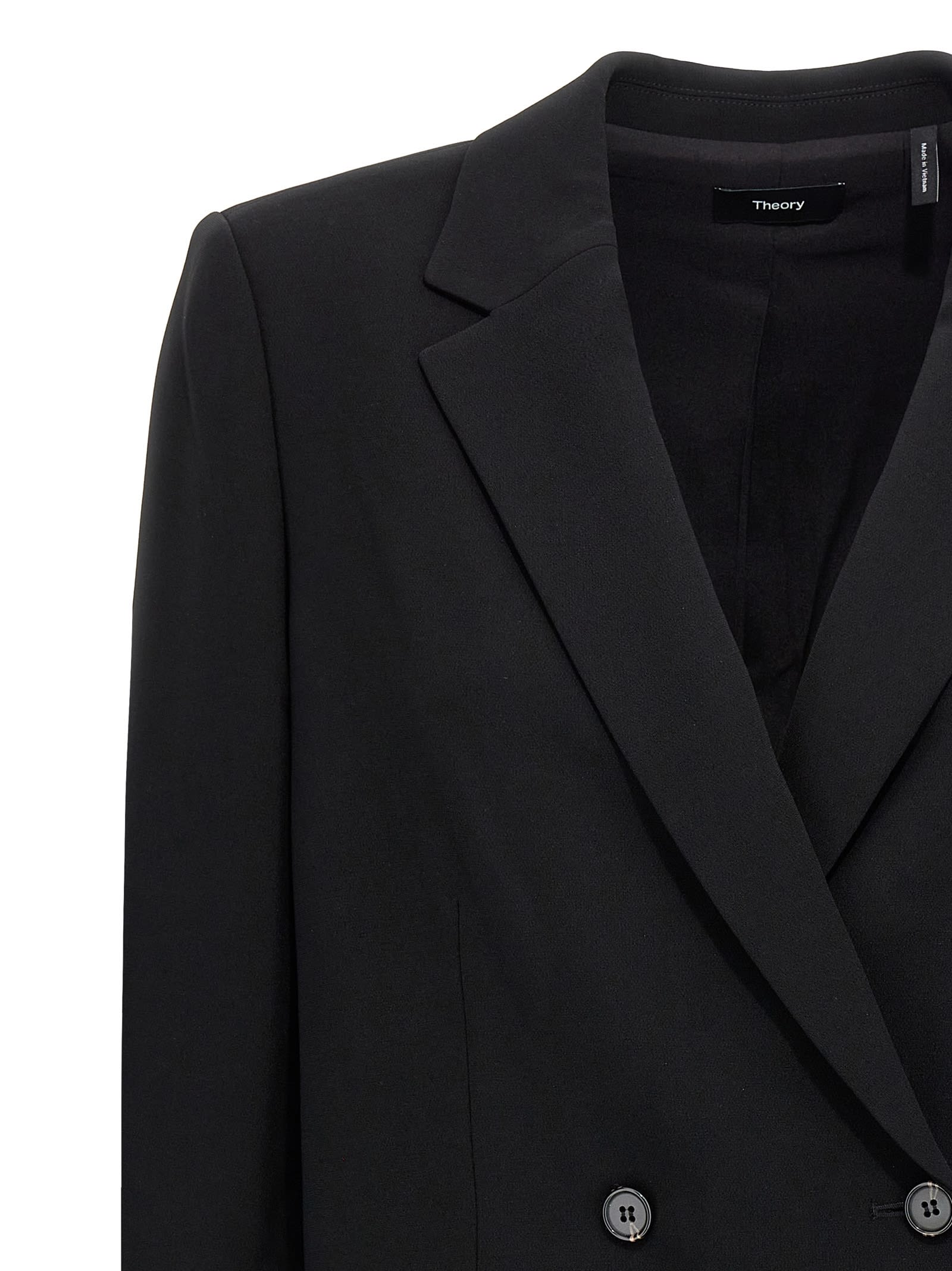 THEORY DOUBLE-BREASTED BLAZER