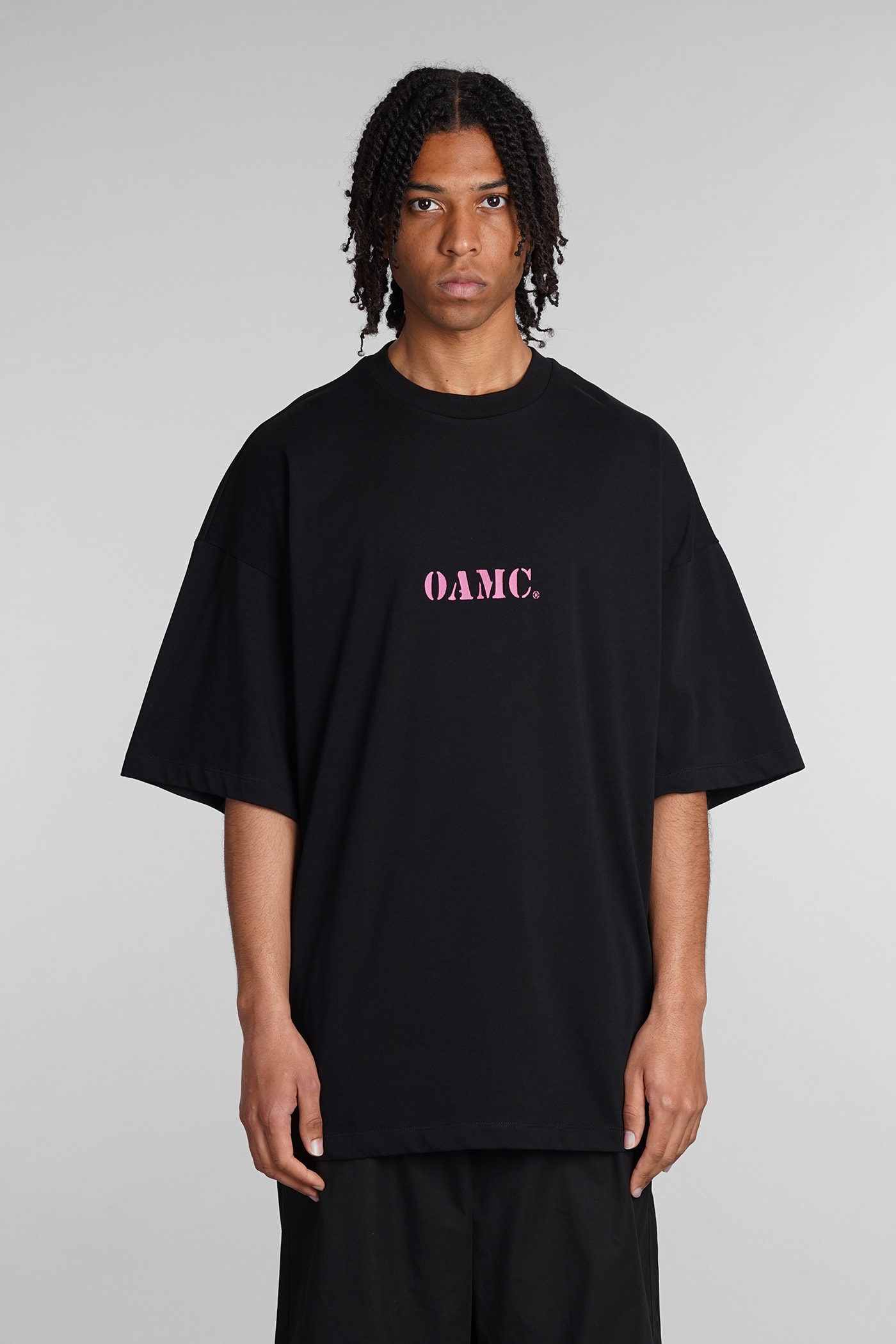Oamc T-shirt In Black Cotton