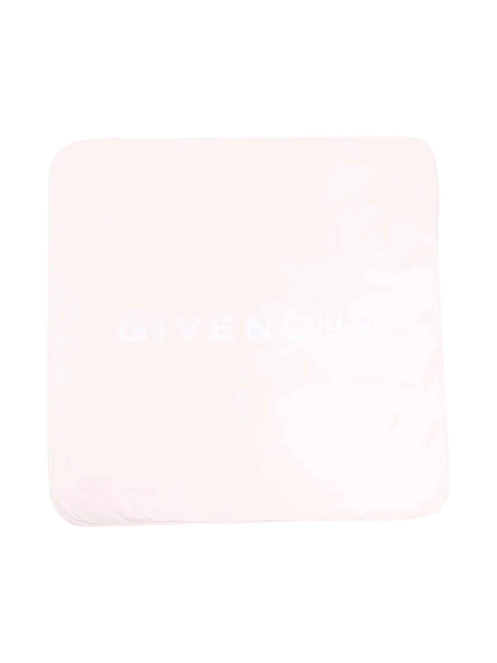 Givenchy Baby Girl Square Blanket With Embroidery