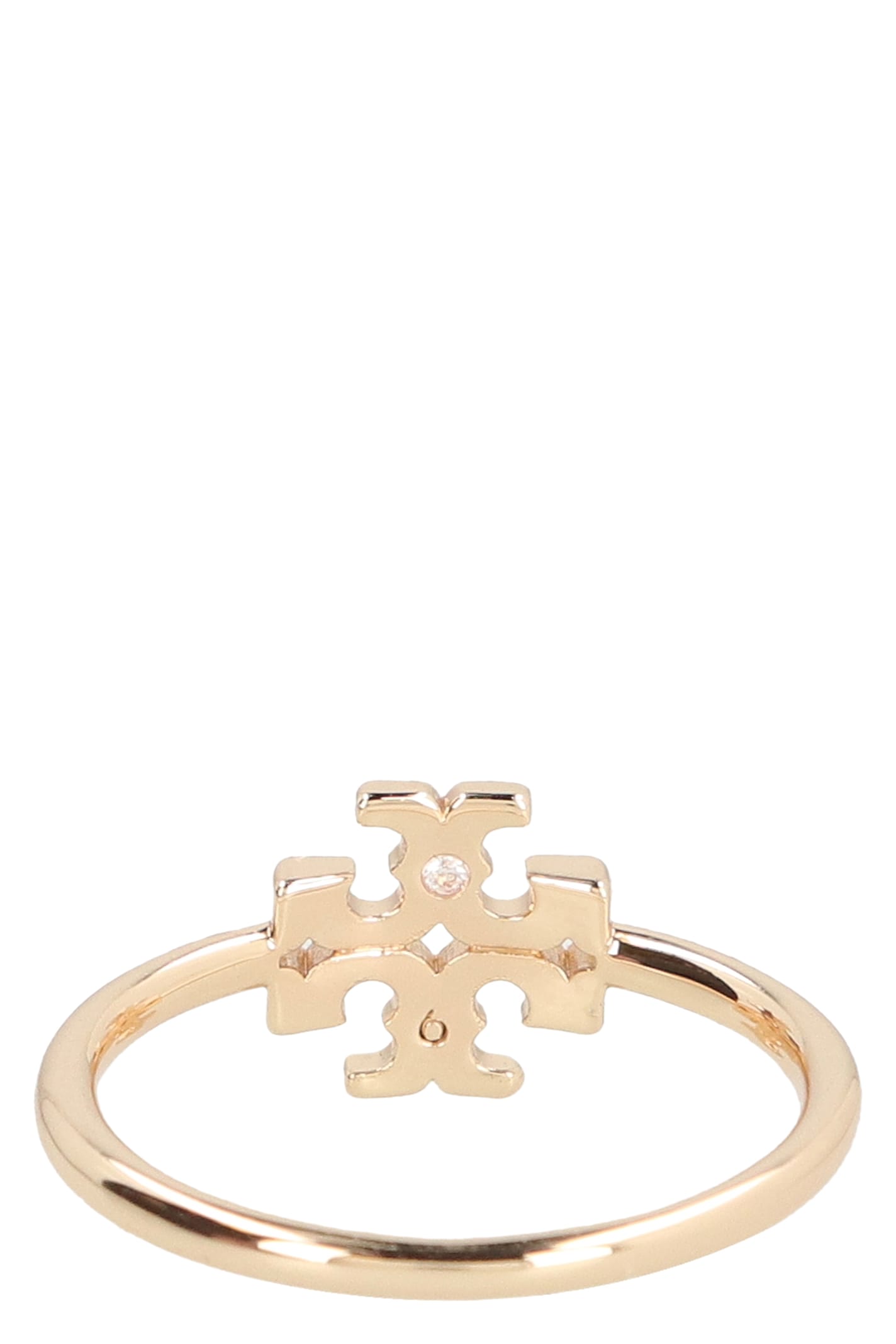 Shop Tory Burch Eleanor Brass Ring In Gold