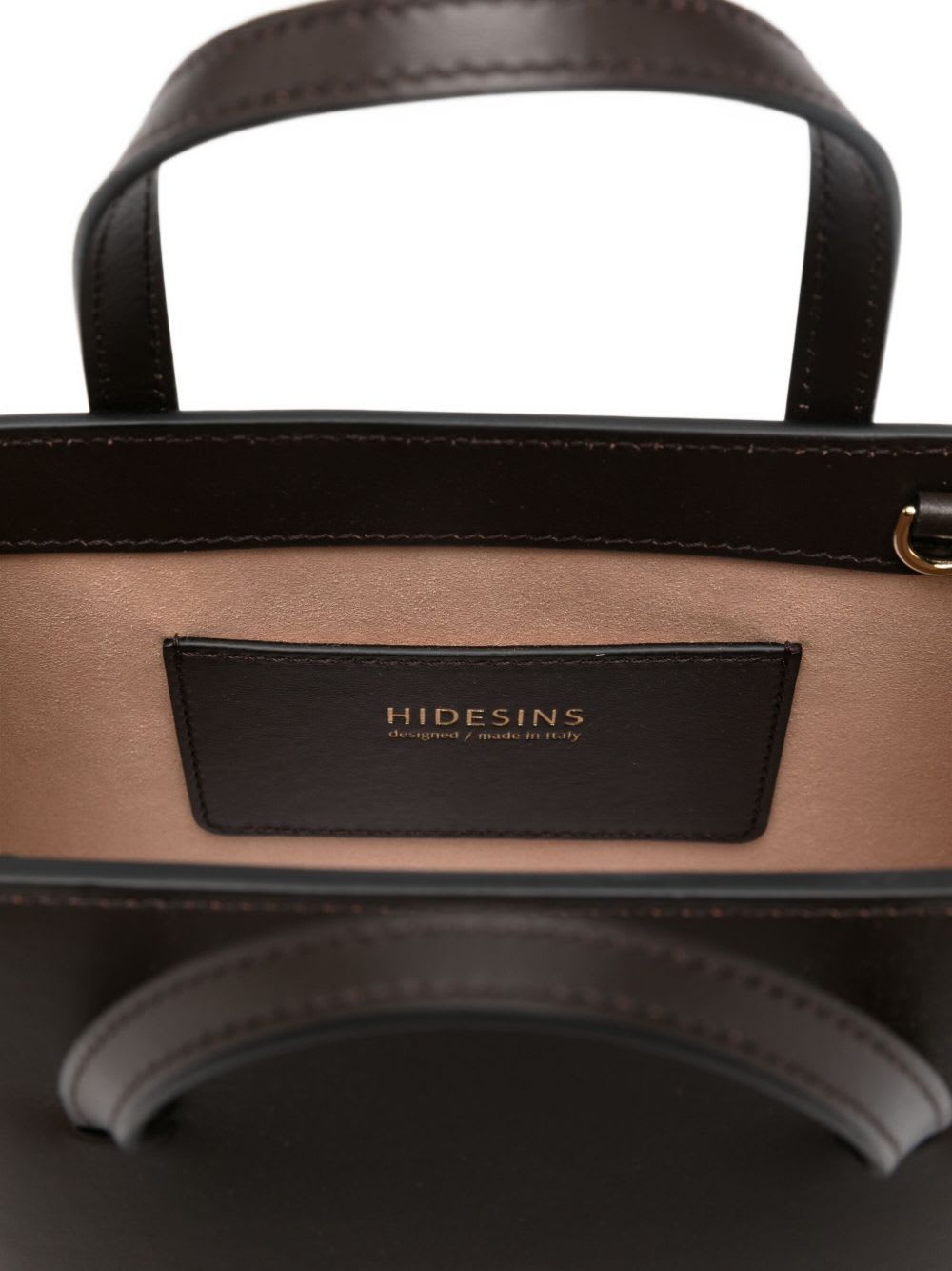 Hidesins Flap Leather Mini Bag In Brown