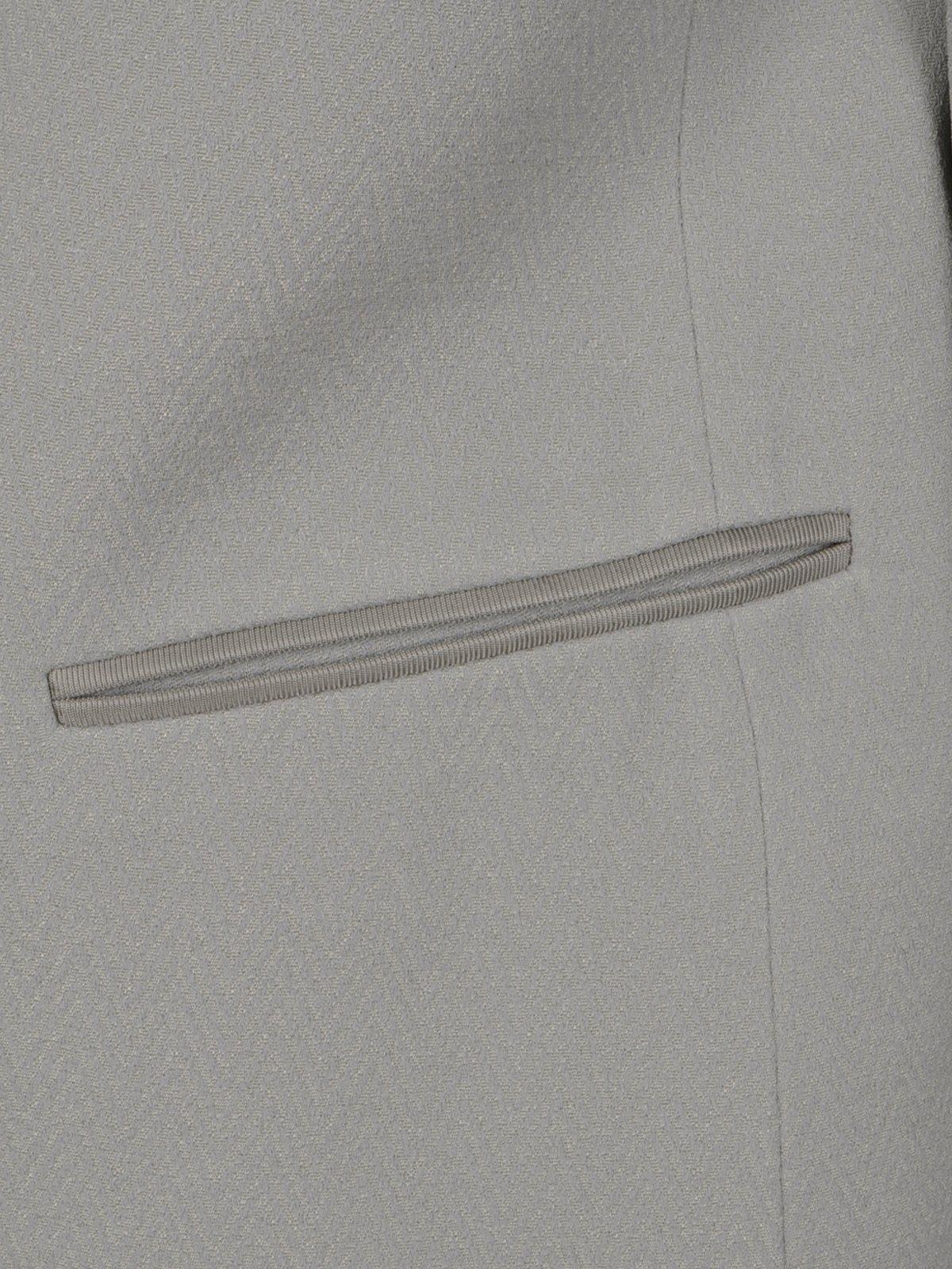 EMPORIO ARMANI ICON CHEVRON SINGLE-BREASTED BLAZER