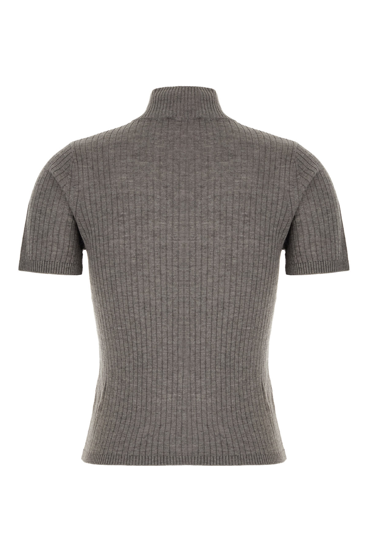 Max Mara Grey Silk Blend Sweater In Gray