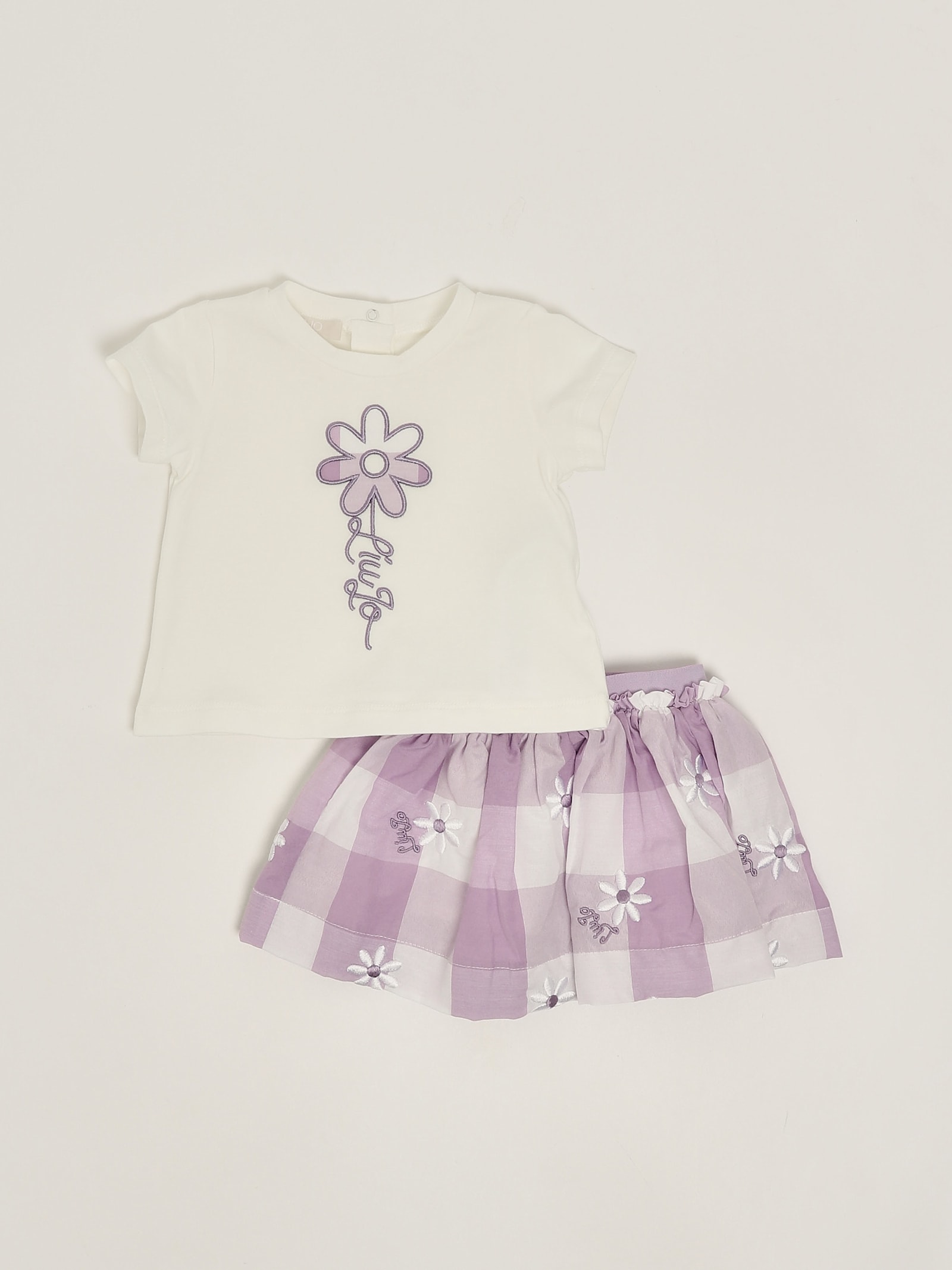 Liu •jo Babies' T-shirt+skirt Suit In White