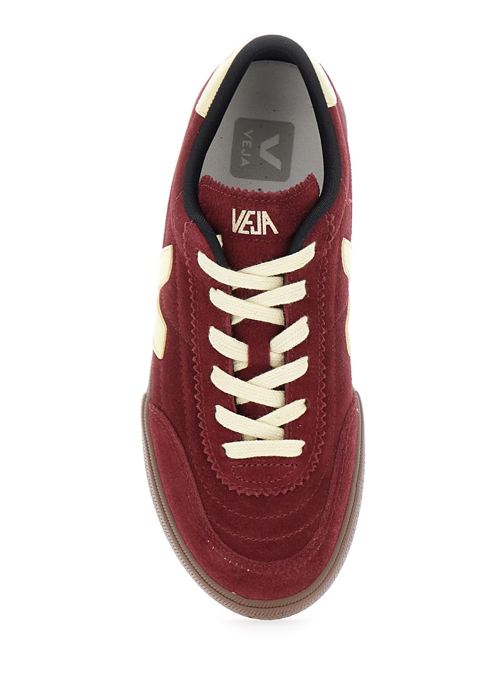 Veja Panenka Bordeaux Low Top Sneakers With Logo Patch On The Side And Contrasting Heel With Logo Letteri In Burgundy