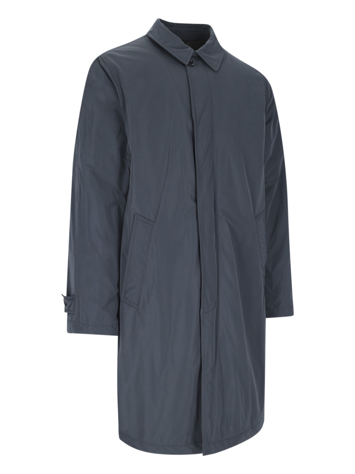 Shop Aspesi One-breasted Coat In Blue