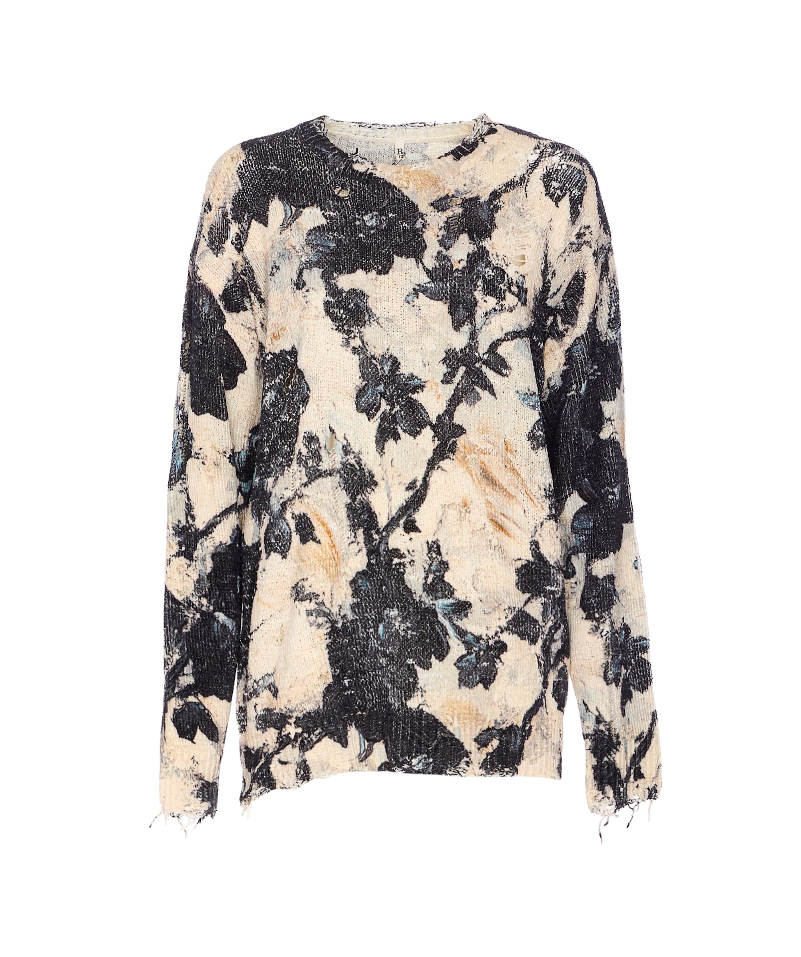Printed Boyfriend Sweater