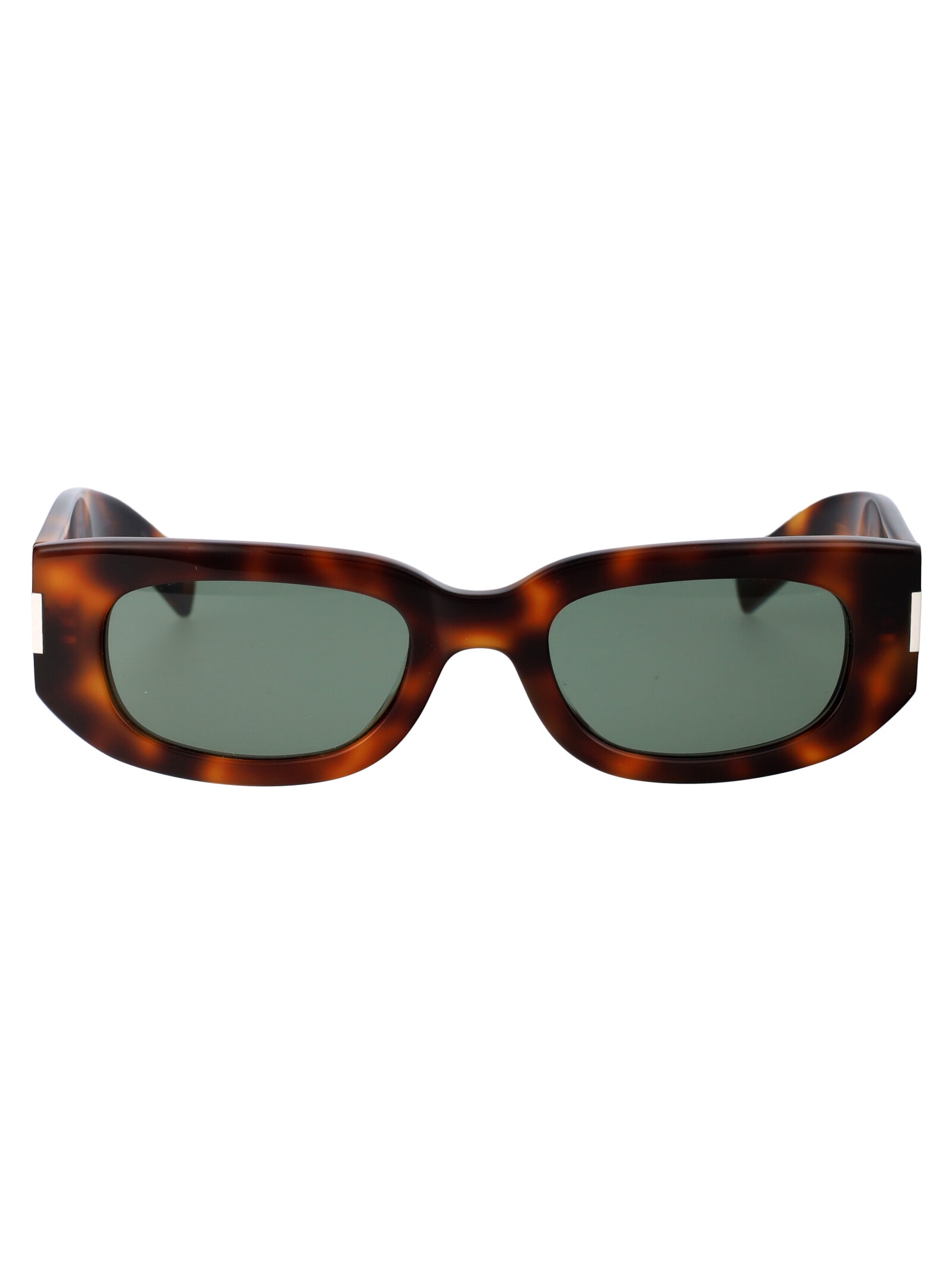 Saint Laurent Sl 697 Sunglasses In 002 Havana Havana Green