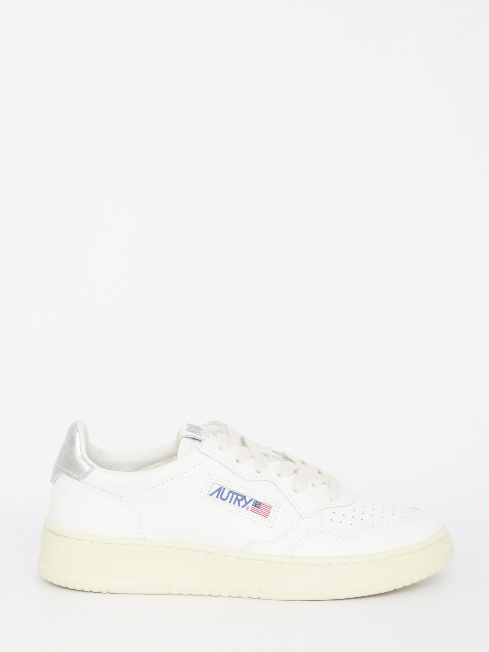 Autry White Smooth Leather Sneakers In White