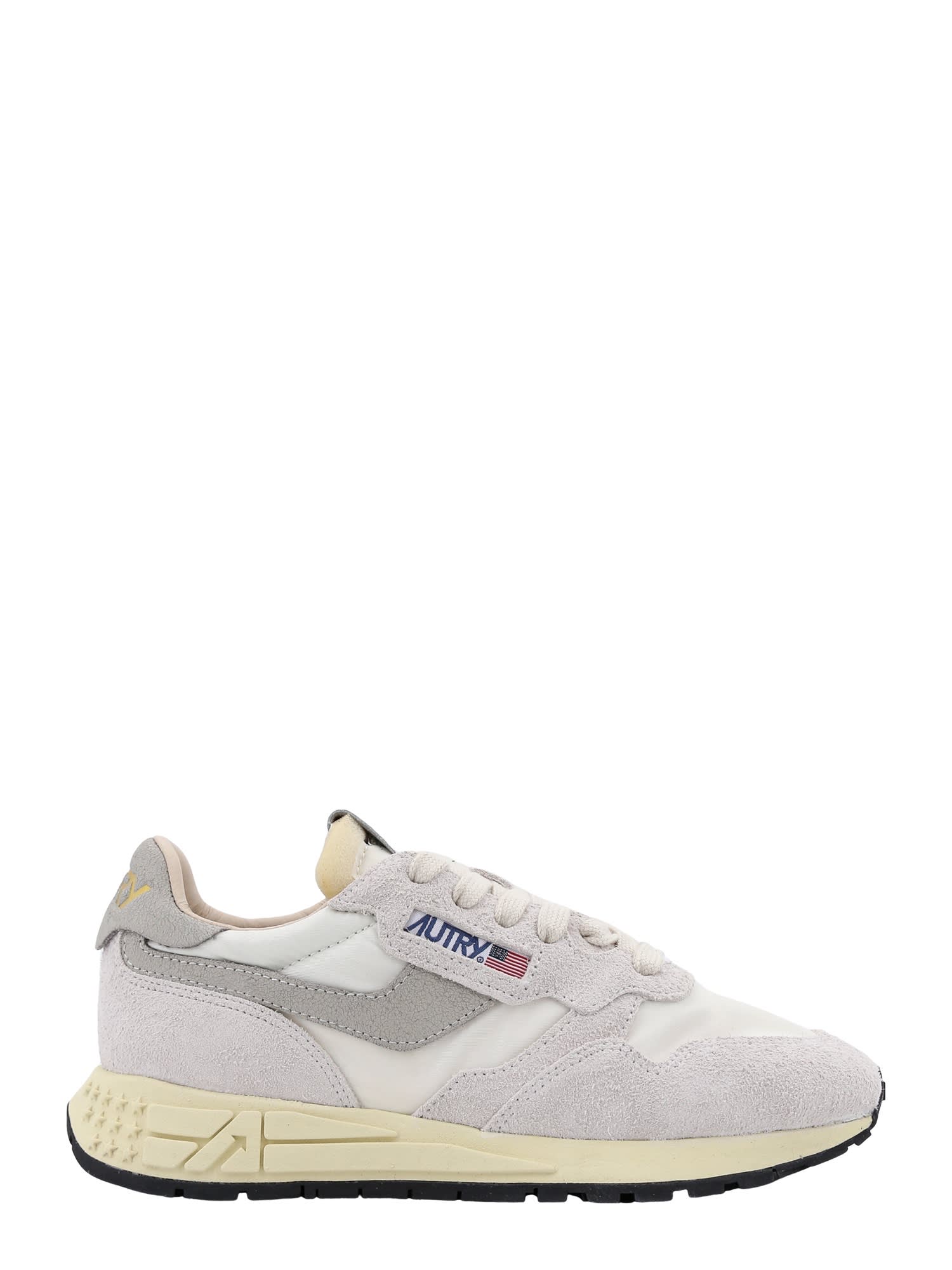 Autry Reelwind Low Wom Sneakers In White Natural