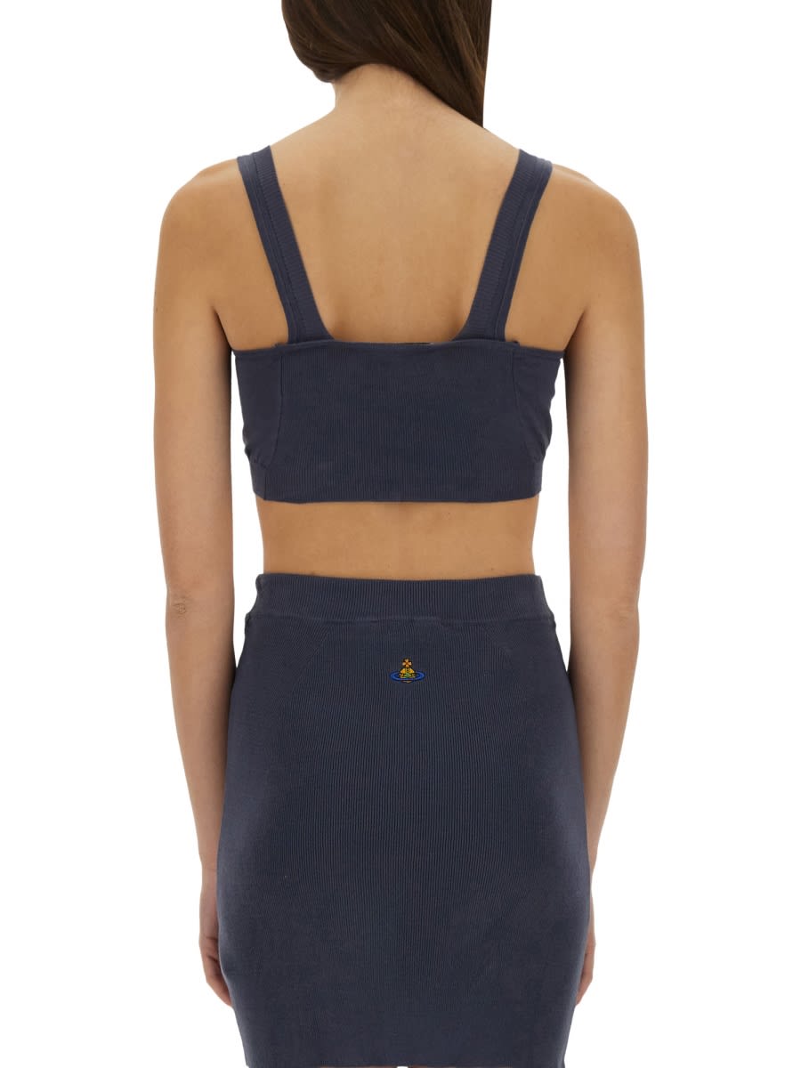 Vivienne Westwood Cropped Sleeveless Ribbed Top