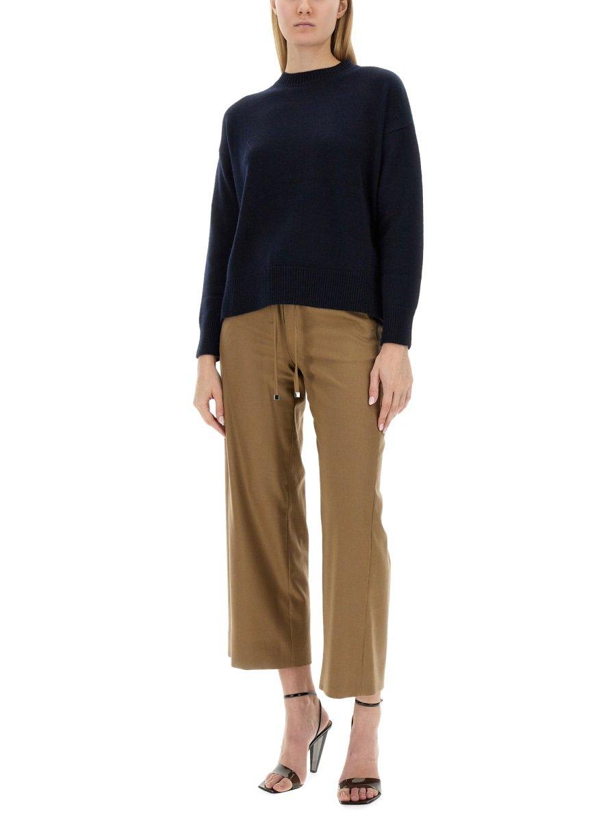 S Max Mara Irlanda Wool And Cashmere Sweater In Blu