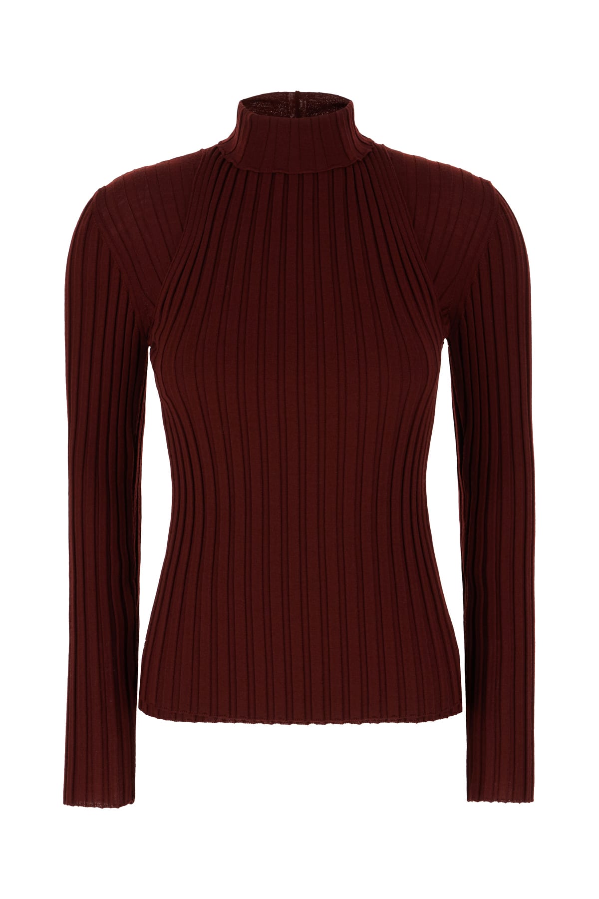 Ferragamo Burgundy Wool Sweater