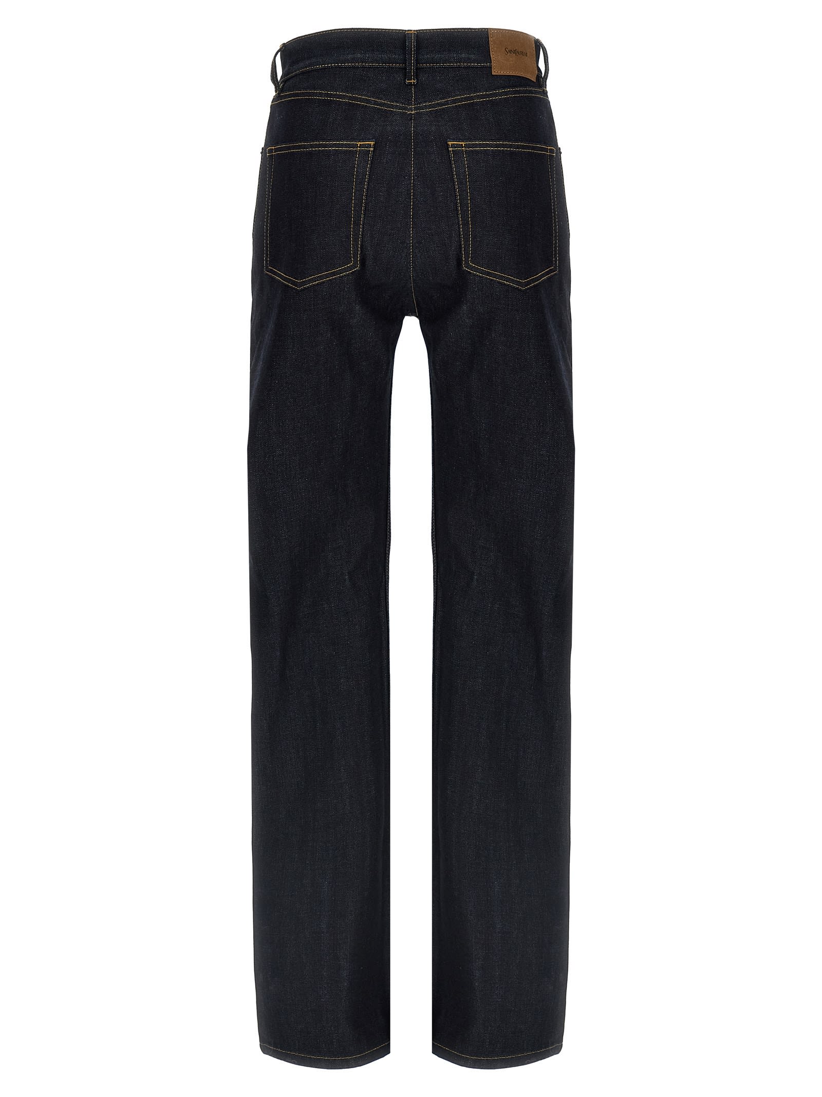 Shop Saint Laurent 90s Jeans In Blue