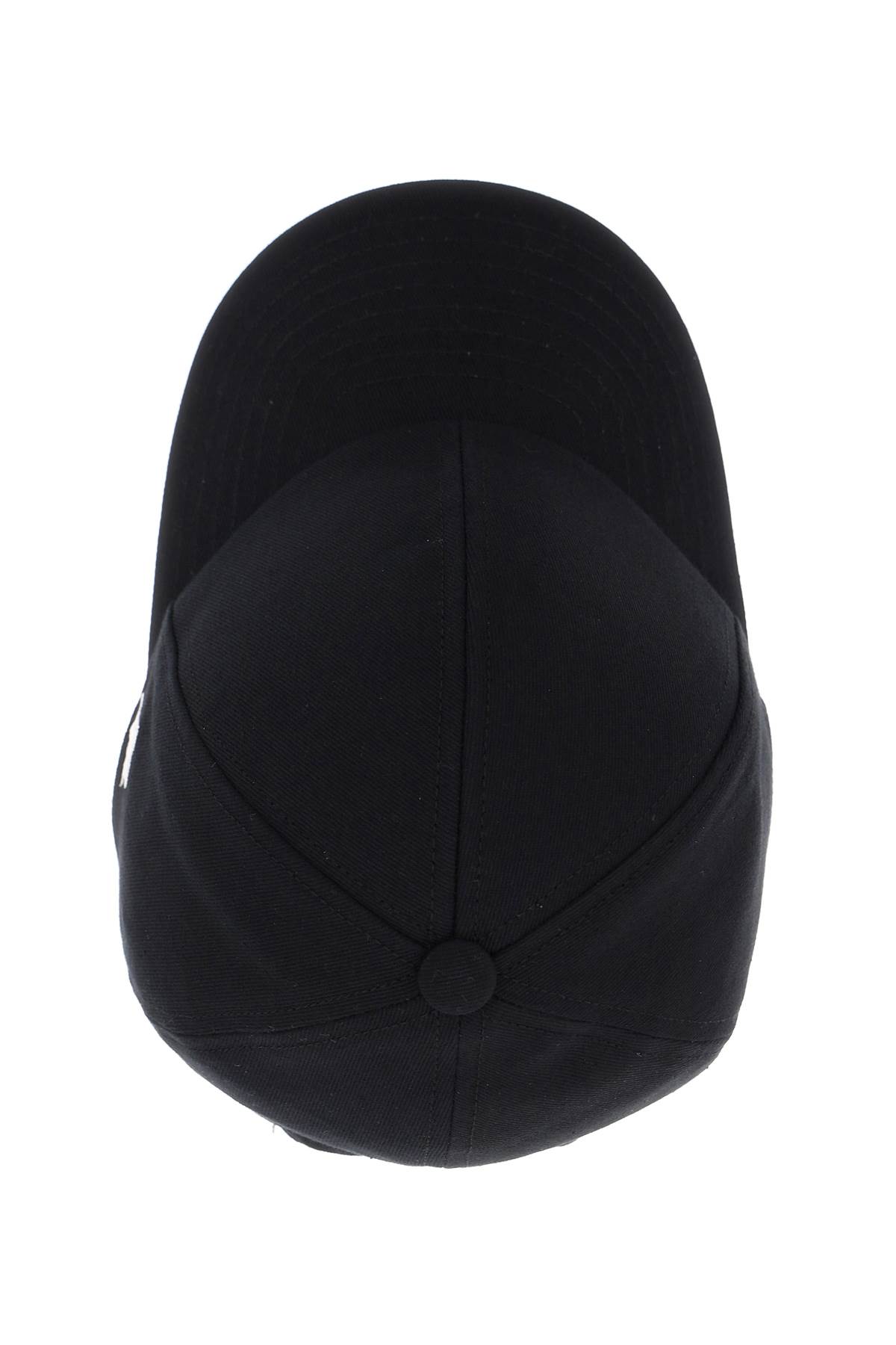 Shop Courrèges Cotton Baseball Cap In Black