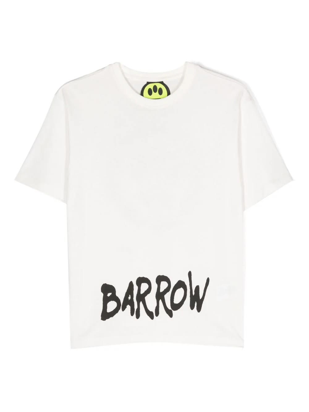 BARROW WHITE T-SHIRT WITH CONTRAST LETTERING LOGO