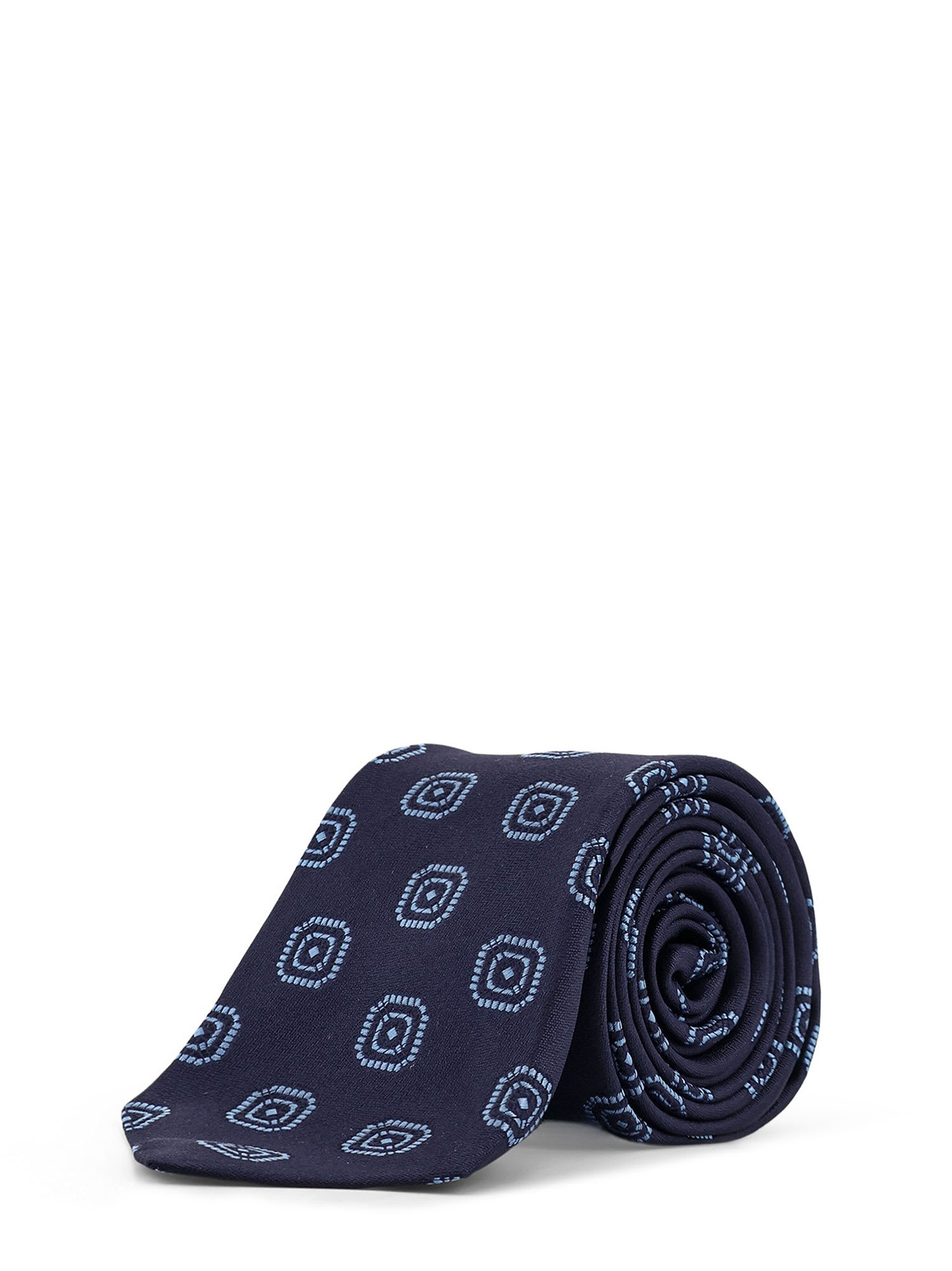Kiton Silk Tie In Blue