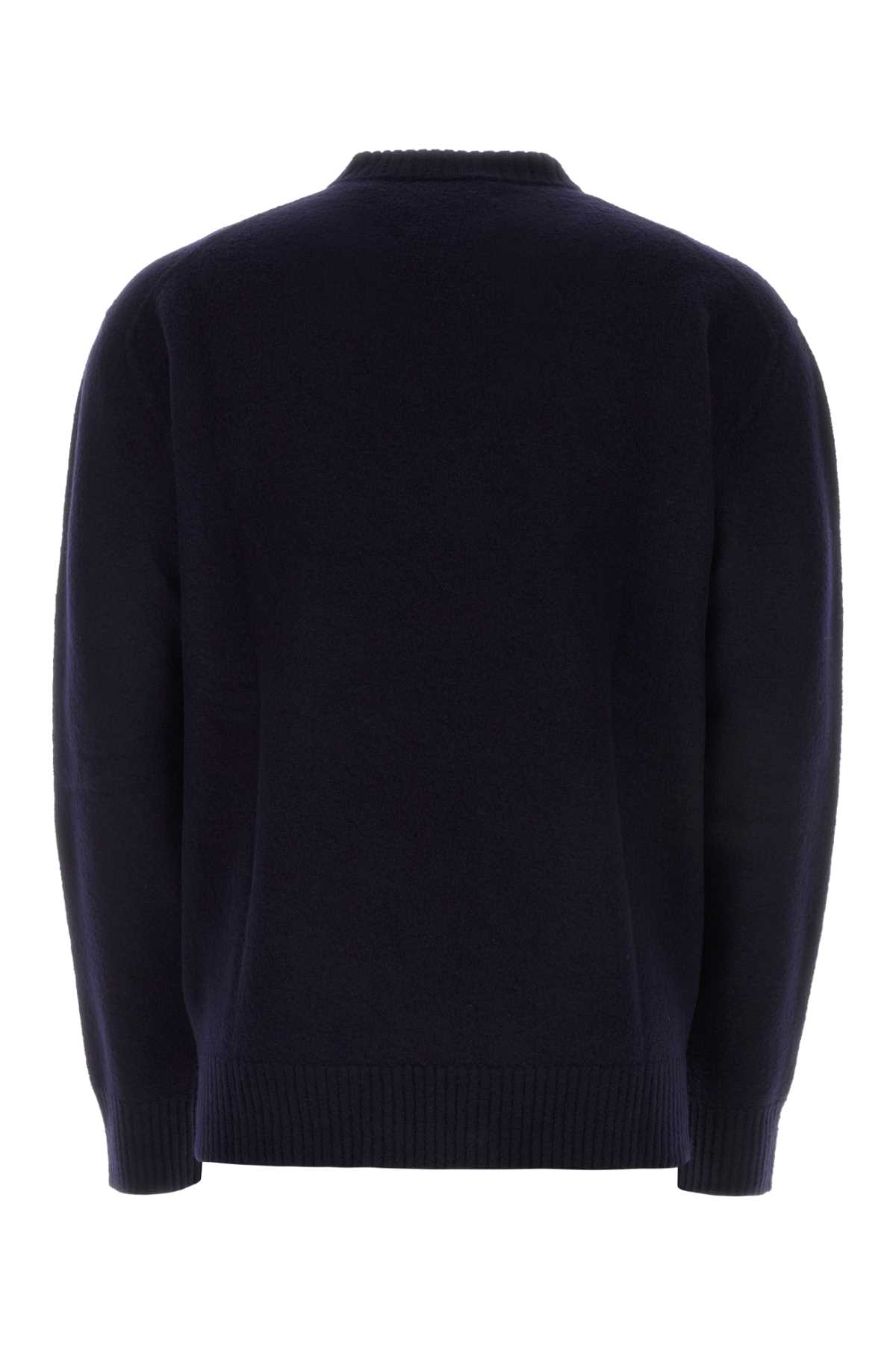 Shop Jil Sander Midnight Blue Wool Sweater In 402