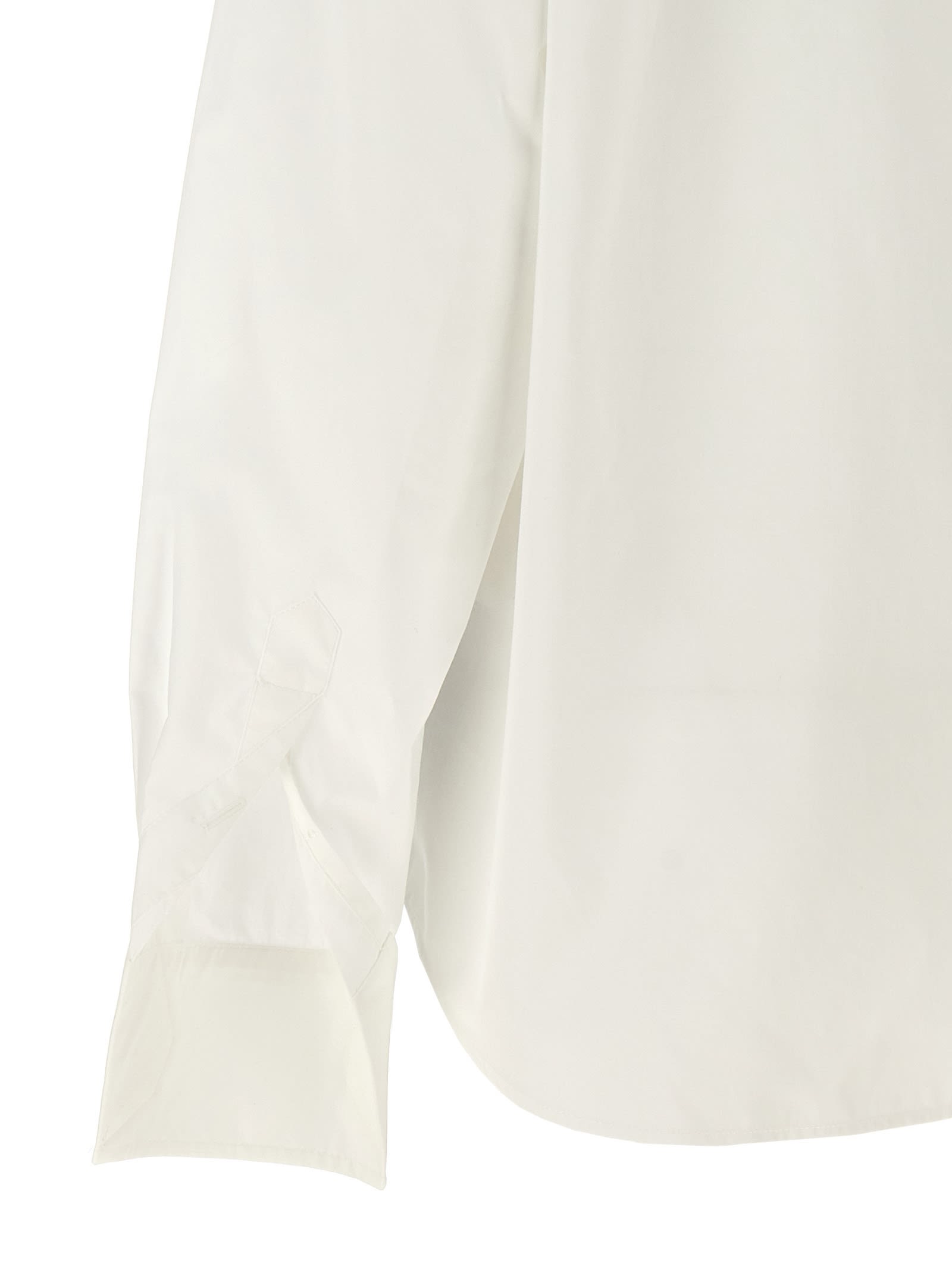 Shop Mm6 Maison Margiela V-neck Shirt In White