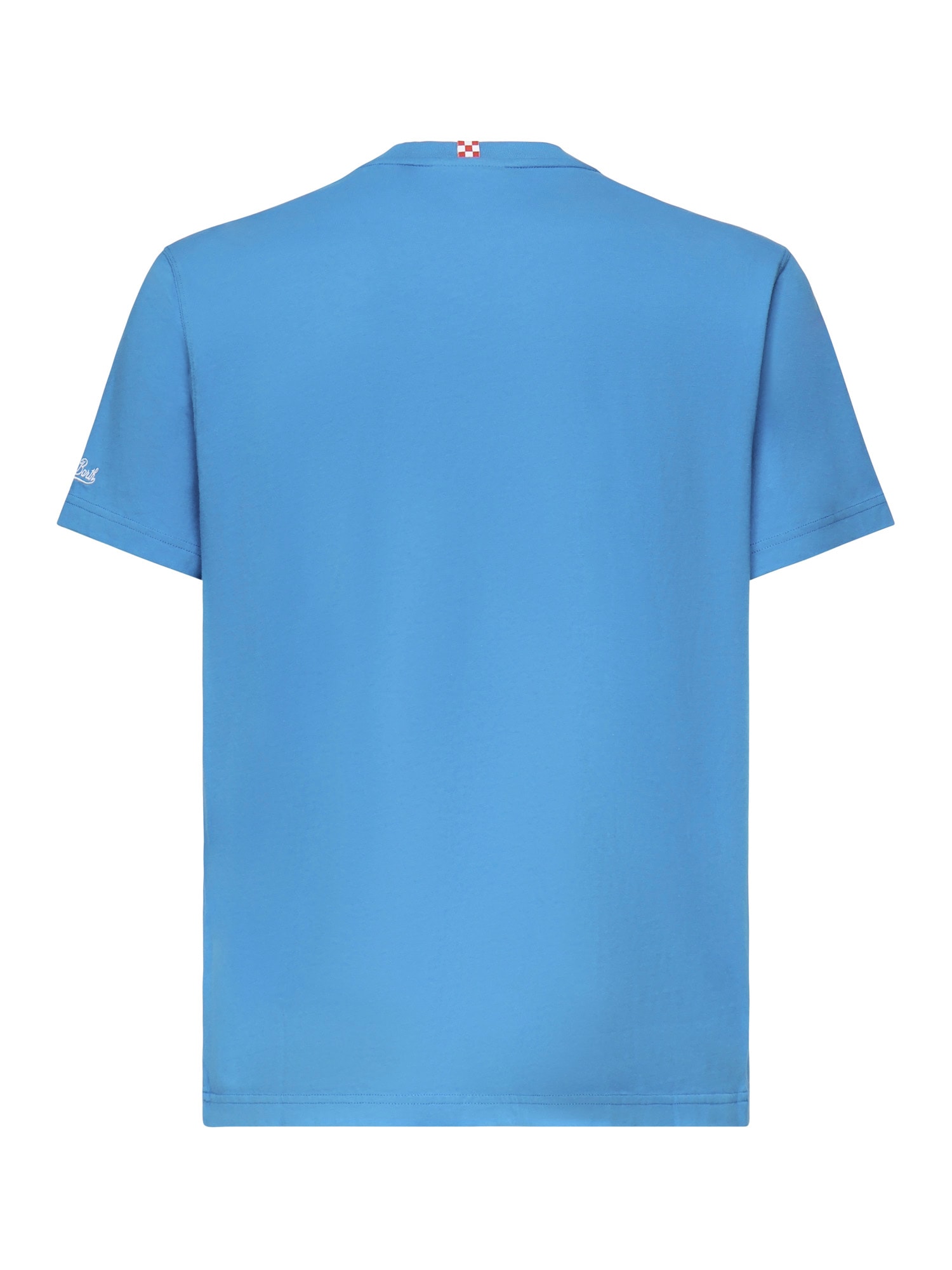 Mc2 Saint Barth Portofino T-shirt With Embroidery In Blue