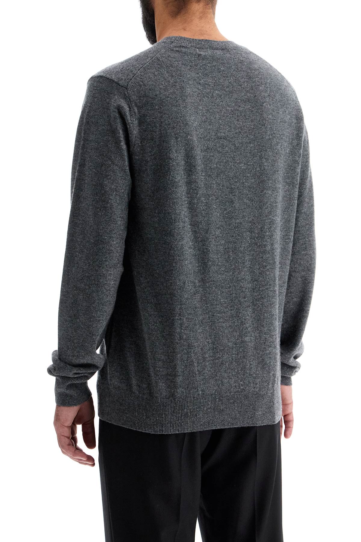 Shop Comme Des Garçons Shirt Wool Crewneck Pullover In Top Grey (grey)