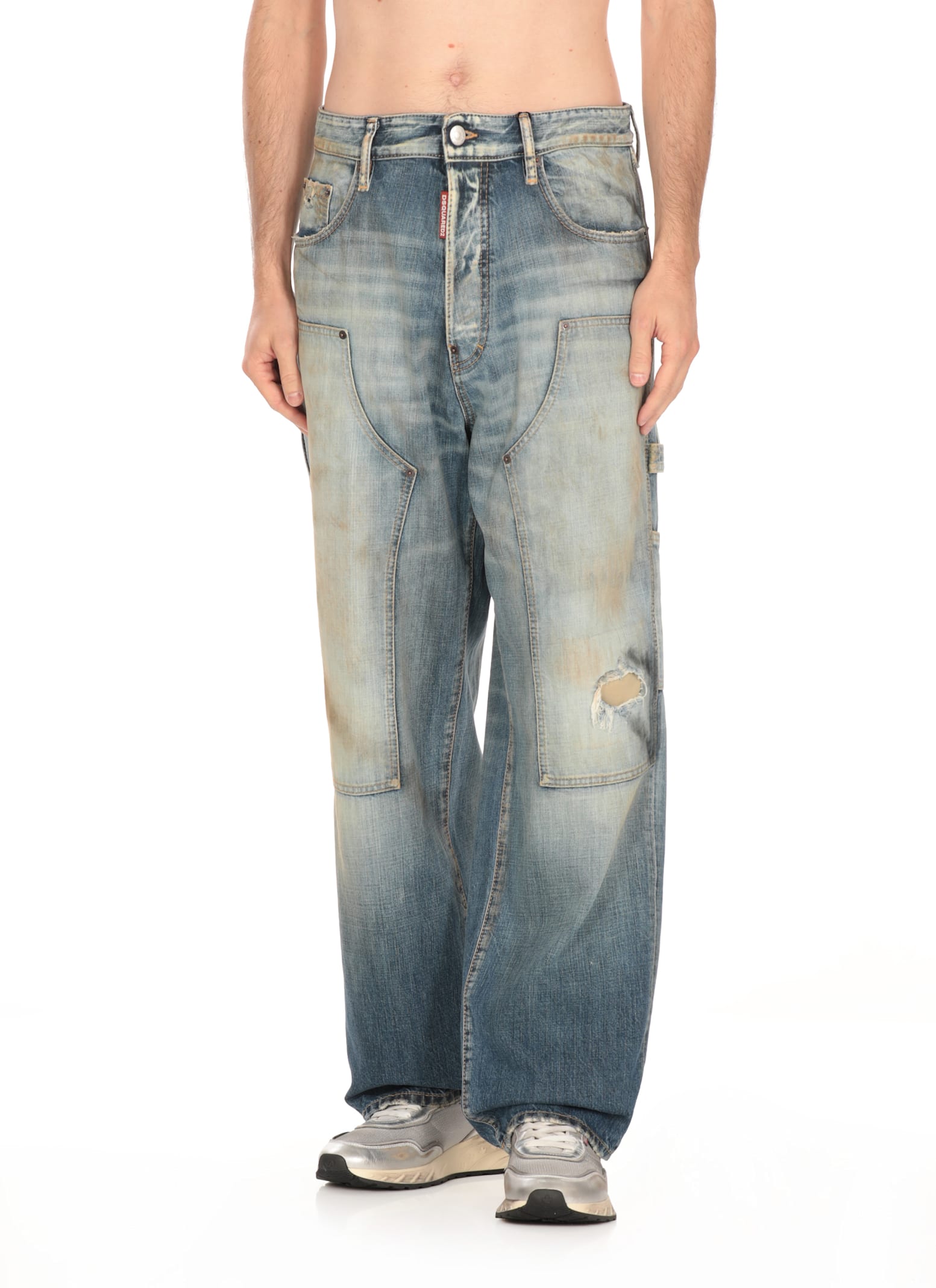 Dsquared2 Semplice Carpenter Jeans In Blue