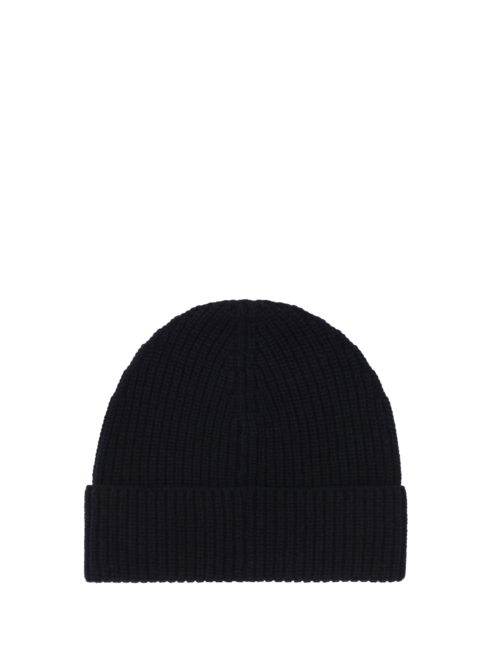 Valentino Vgold Cashmere Beanie In Navy