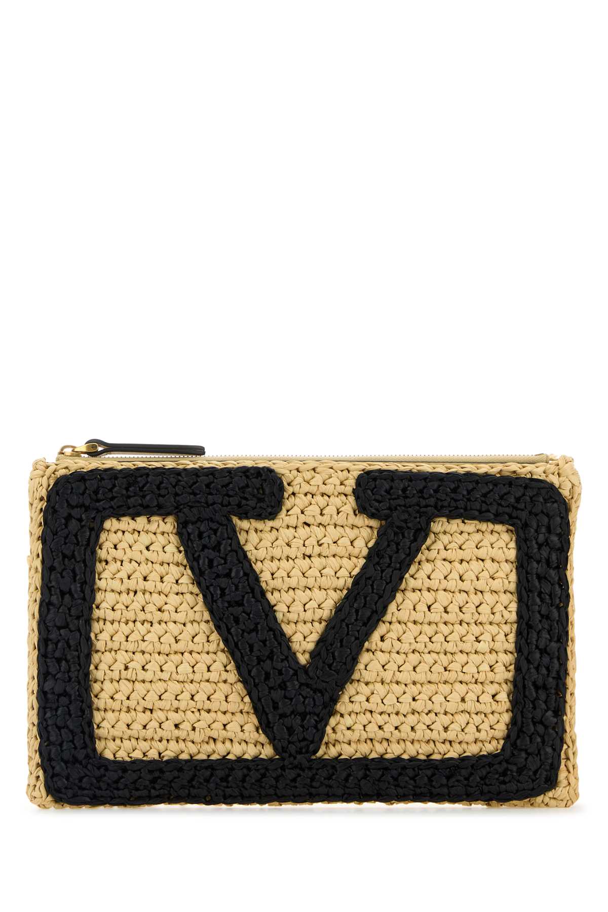 Valentino Garavani Raffia Viva Superstar Clutch