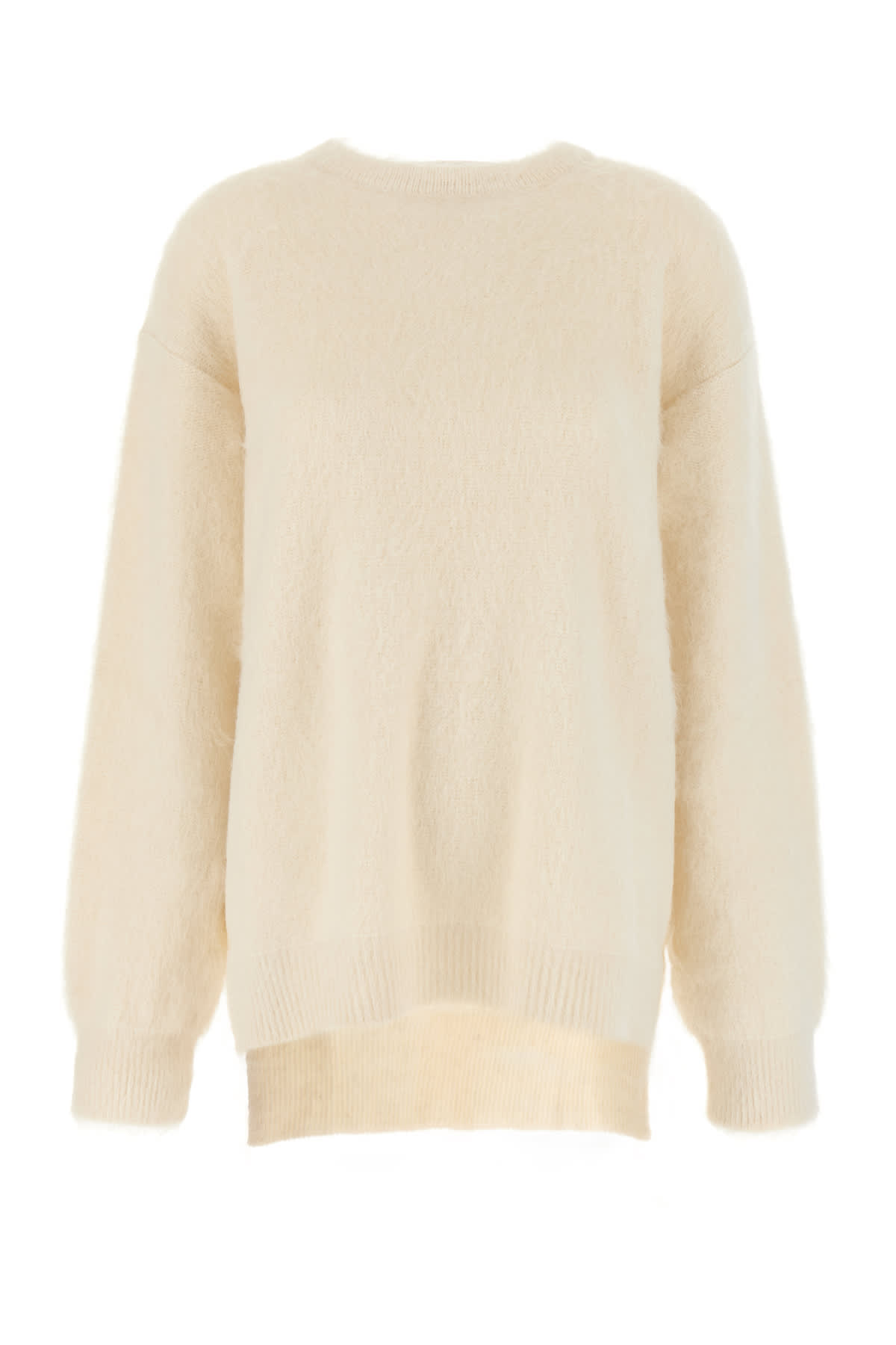 Shop Jil Sander Ivory Alpaca Blend Oversize Sweater In 103