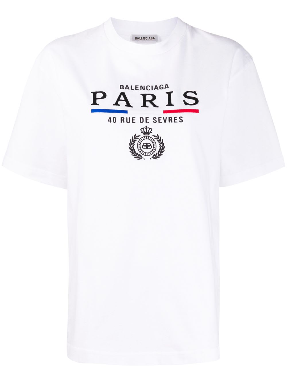 BALENCIAGA OVERSIZE PARIS FLAG TEE,11240422