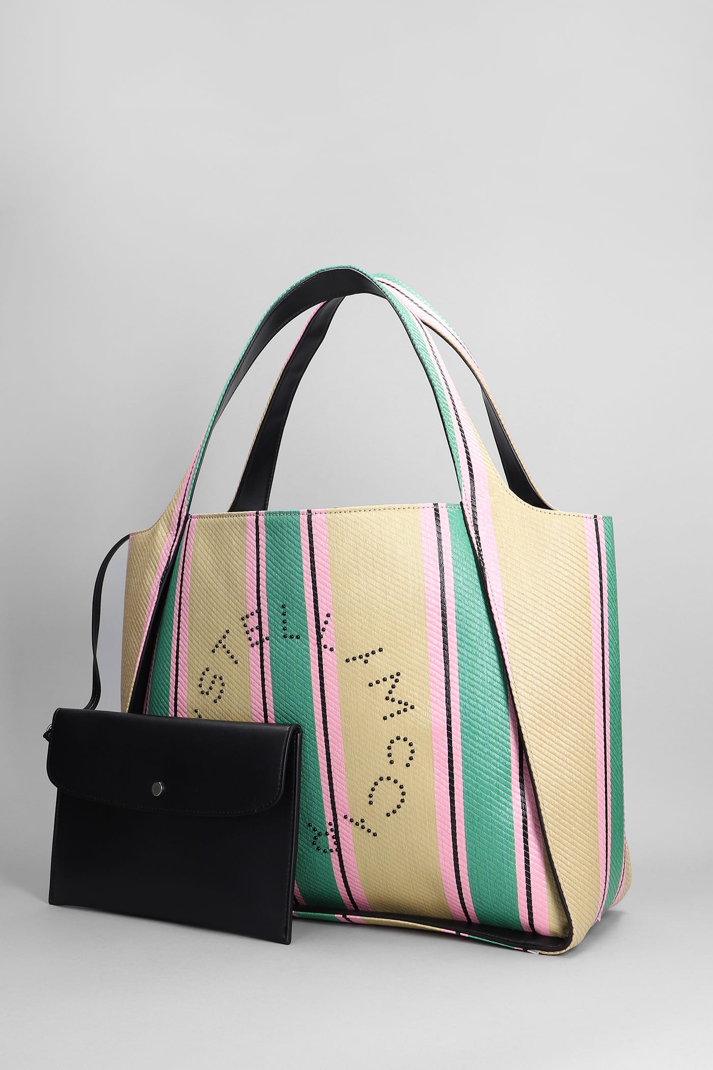 Shop Stella Mccartney Tote In Green Polyamide