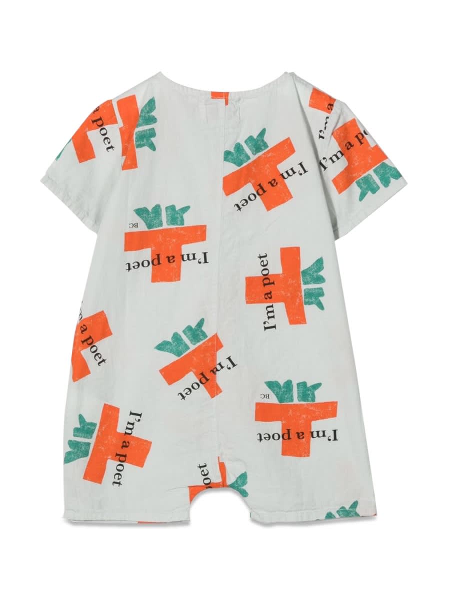 Bobo Choses Im A Poet All Over Woven Playsuit In Multicolour