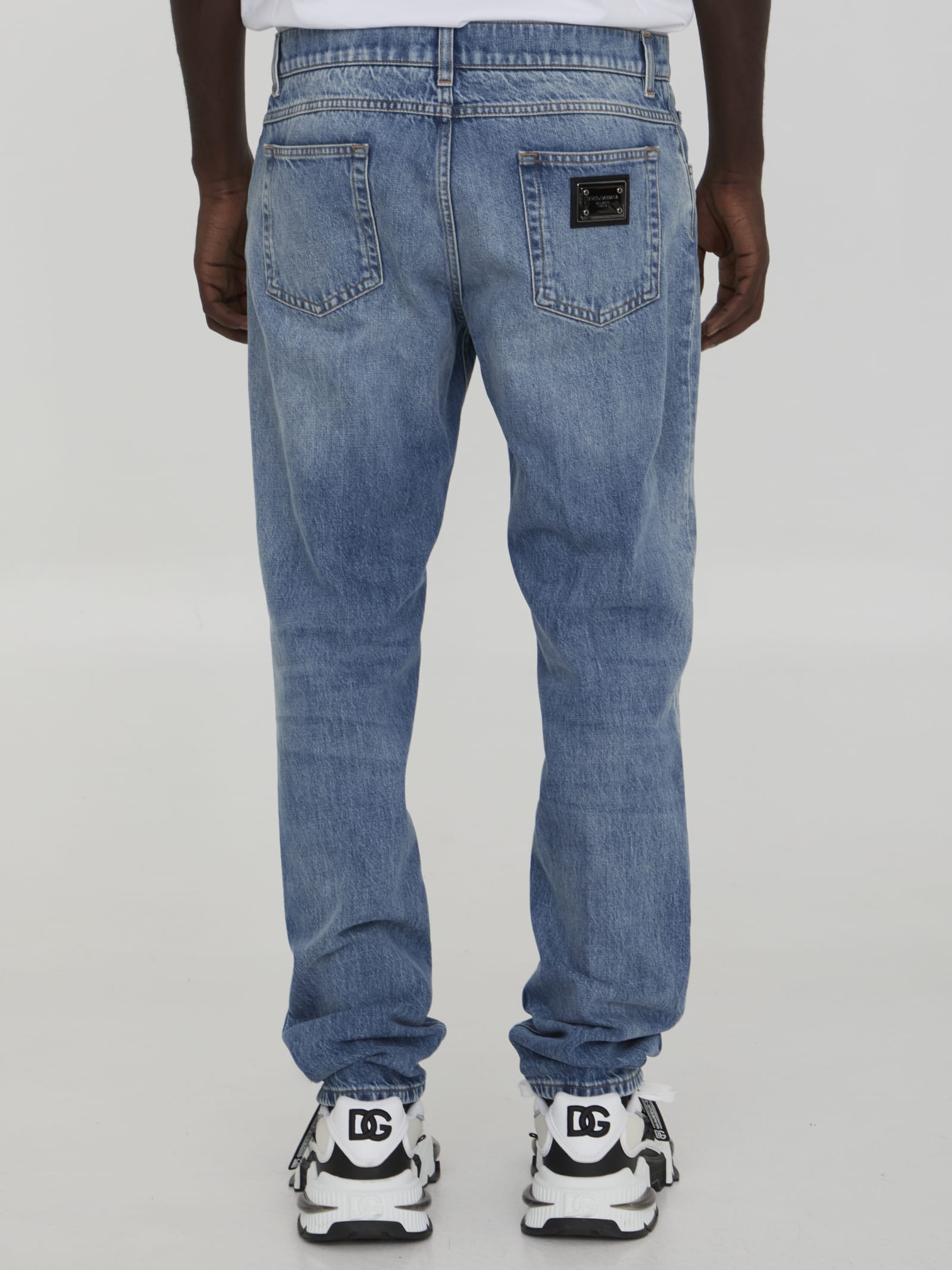 Shop Dolce & Gabbana Denim Jeans In Blue