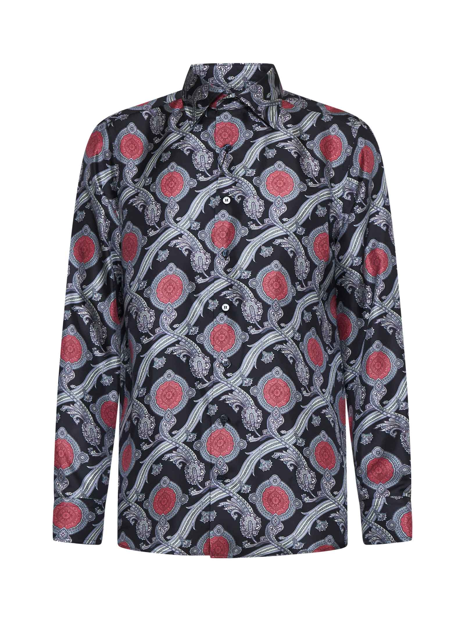 Shop Etro Shirt In Stampa F.do Bejge