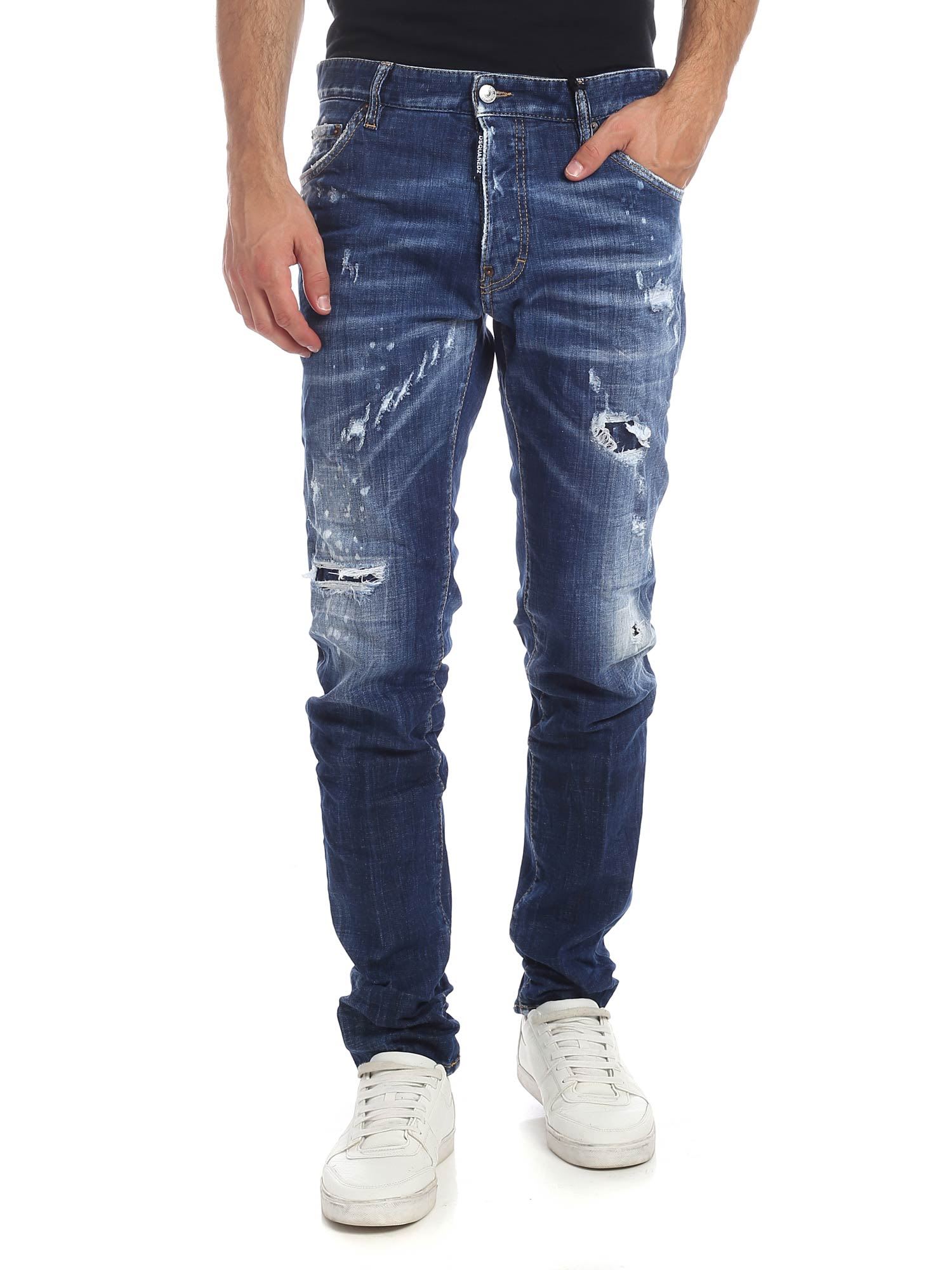 Dsquared2 Dsquared2 Destroyed Cool Guy Jeans - Super stone - 11010834 ...