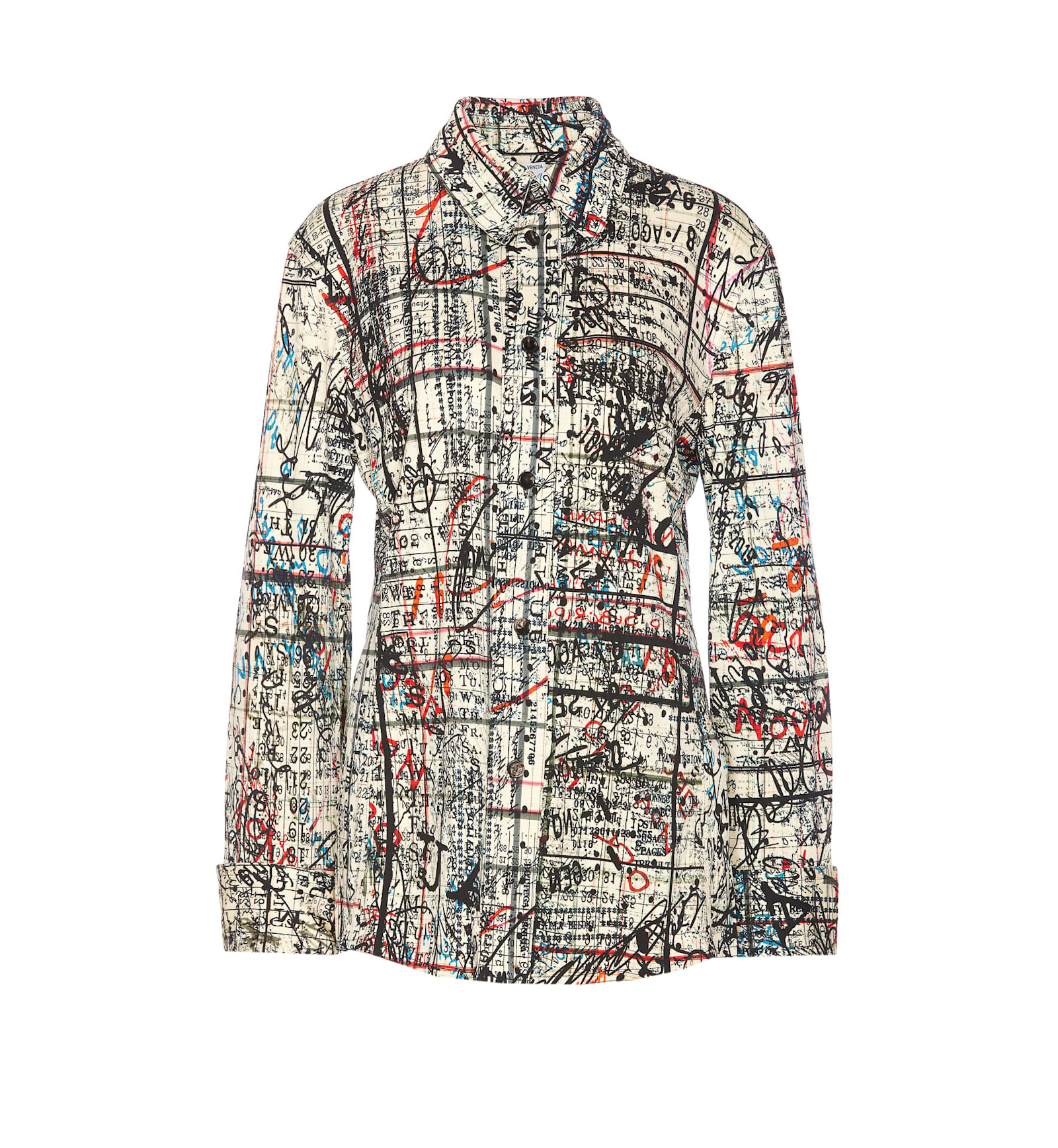 Shop Bottega Veneta Memory Print Shirt In Multicolour