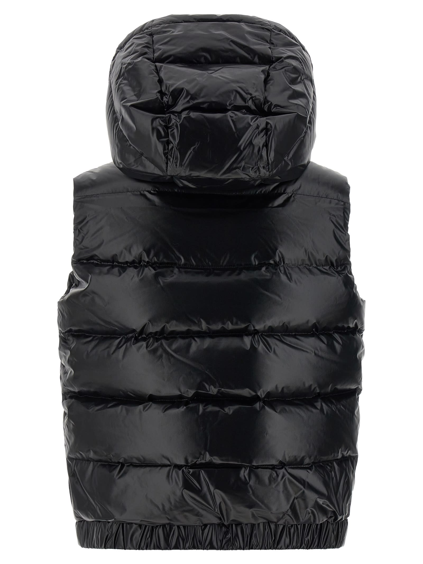 Perfect Moment Polar Flare Vest In Black