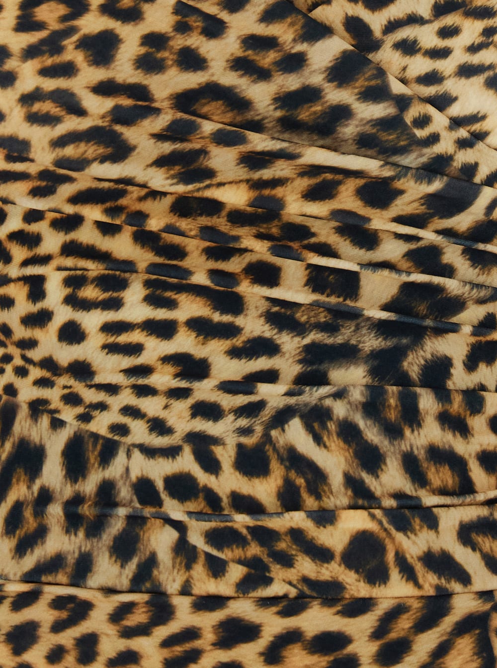 Norma Kamali Brown Dress With Leopard Motif And Side Slit In Brown Tech Fabric Woman In Brown