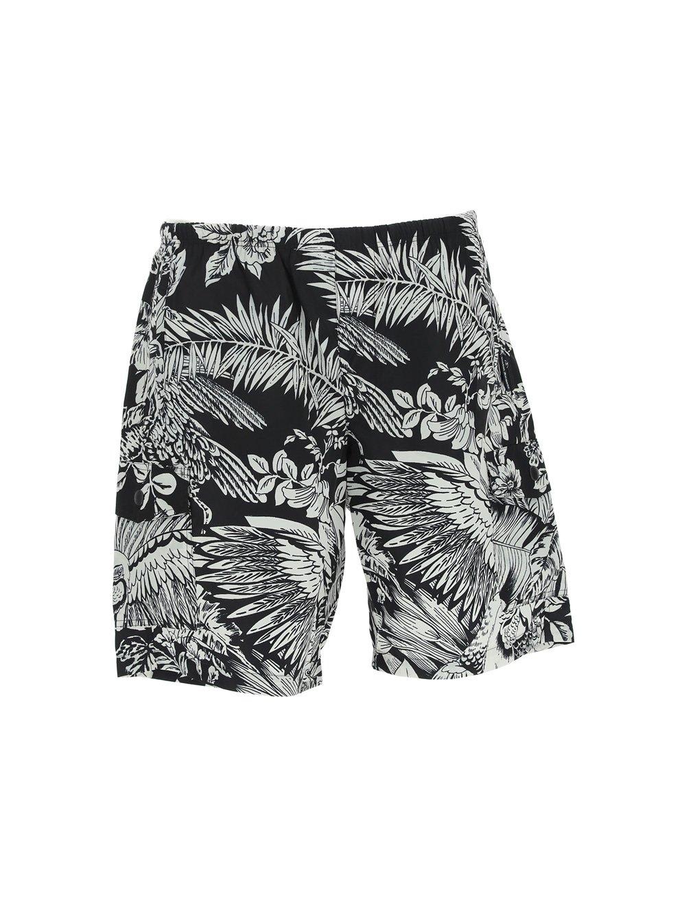 Jungle-print Knee-length Swim Shorts
